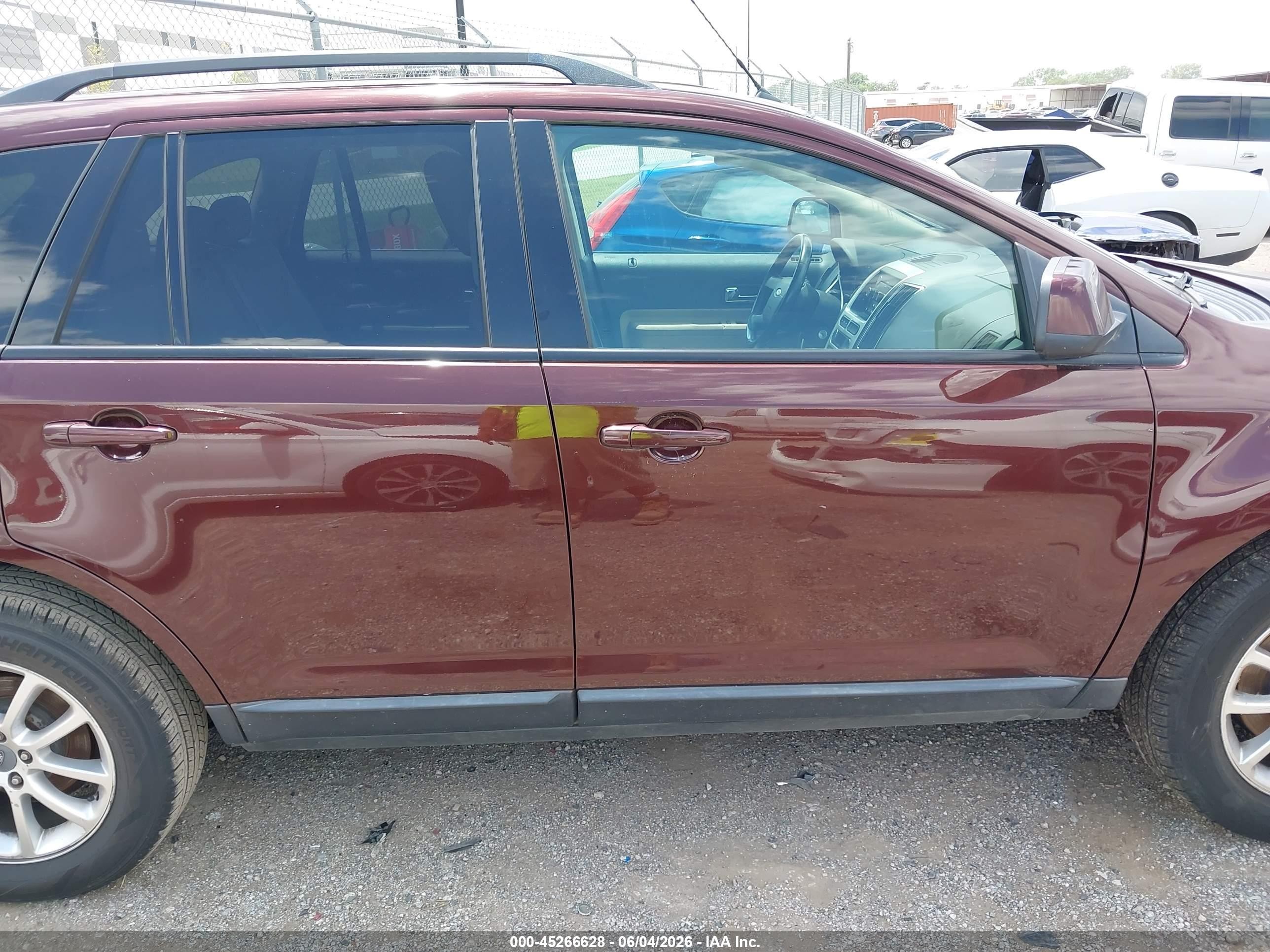 2009 Ford Edge Sel Maroon vin: 2FMDK38C19BA96840
