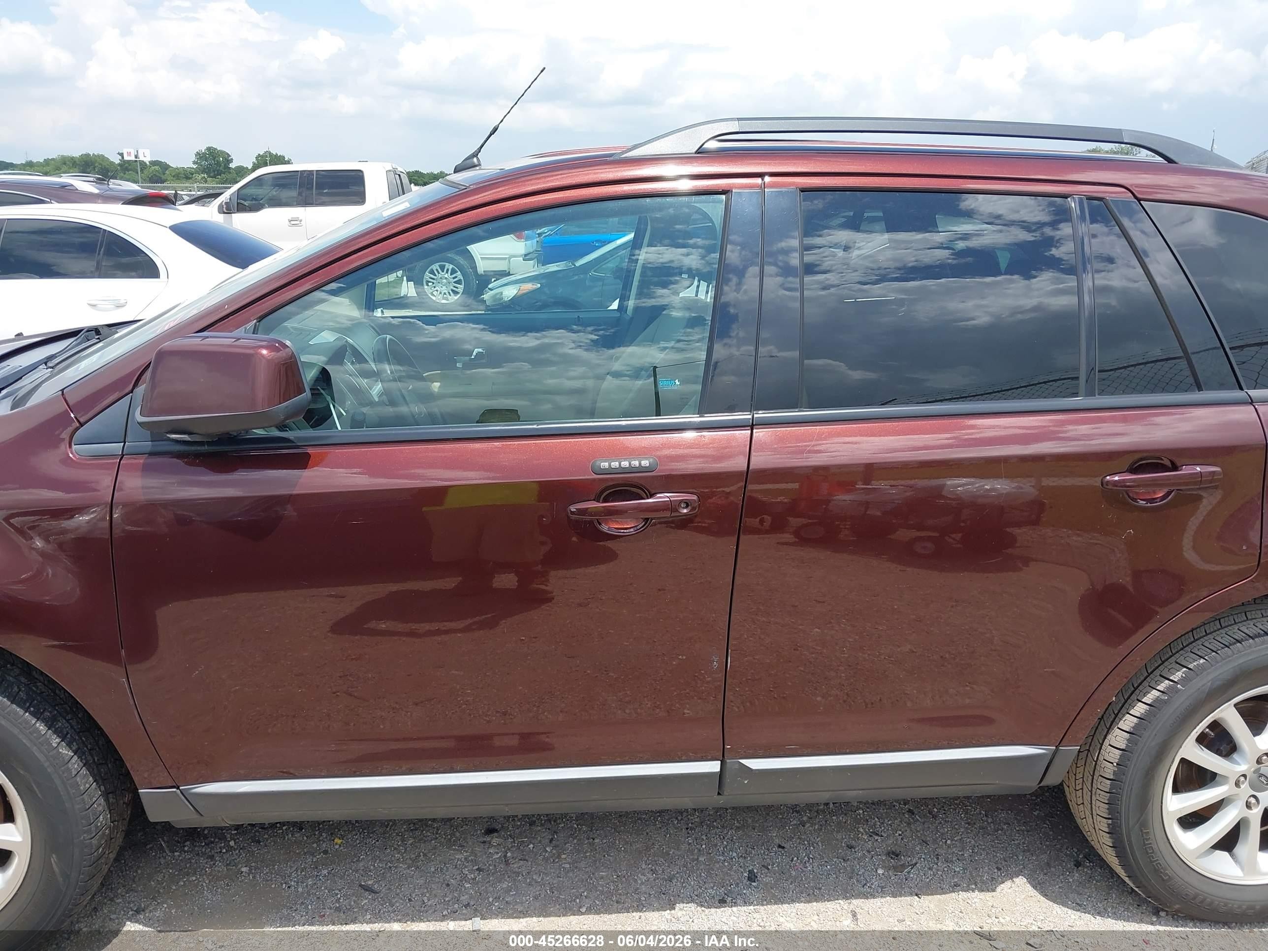 2009 Ford Edge Sel Maroon vin: 2FMDK38C19BA96840