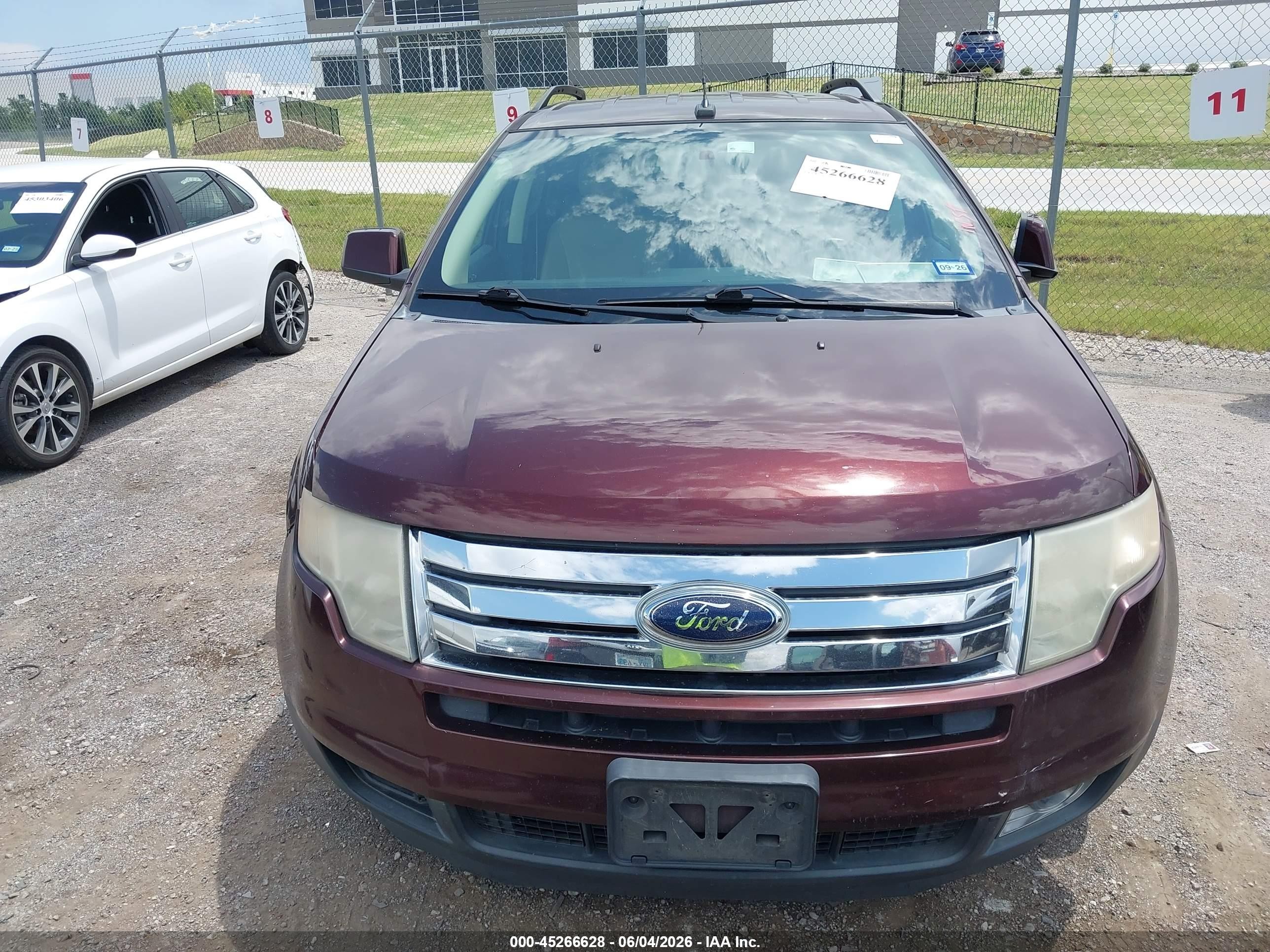 2009 Ford Edge Sel Maroon vin: 2FMDK38C19BA96840