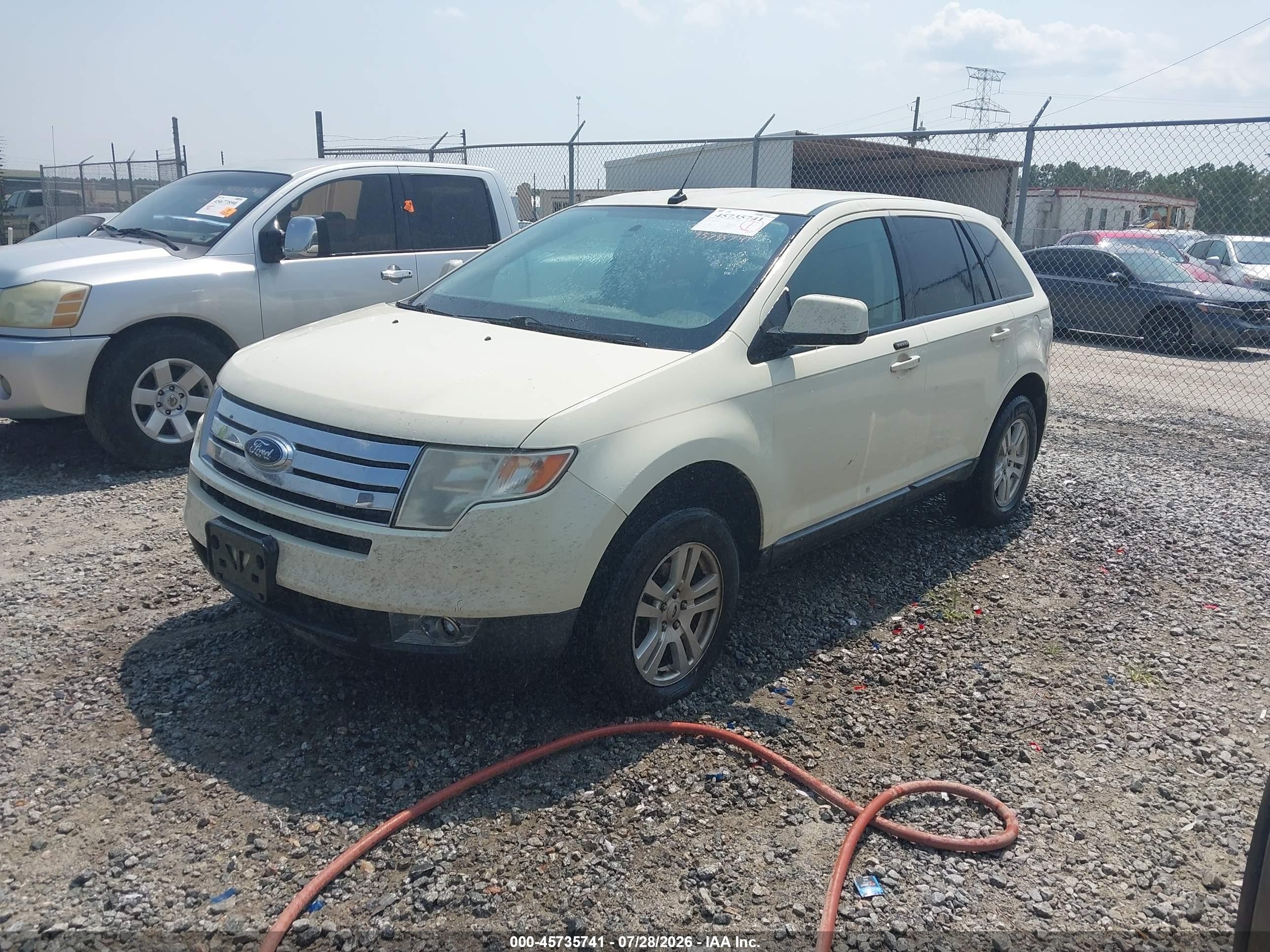 2008 Ford Edge Sel Cream vin: 2FMDK38C28BA41019