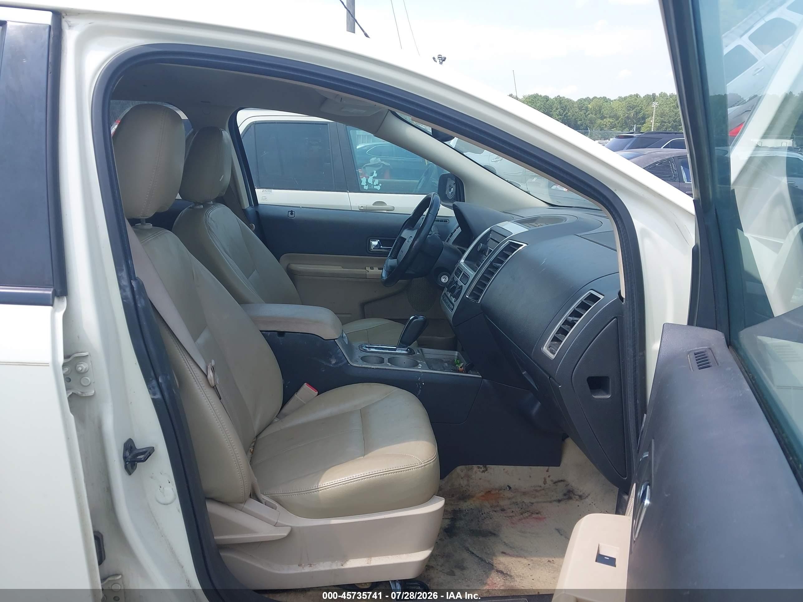 2008 Ford Edge Sel Cream vin: 2FMDK38C28BA41019