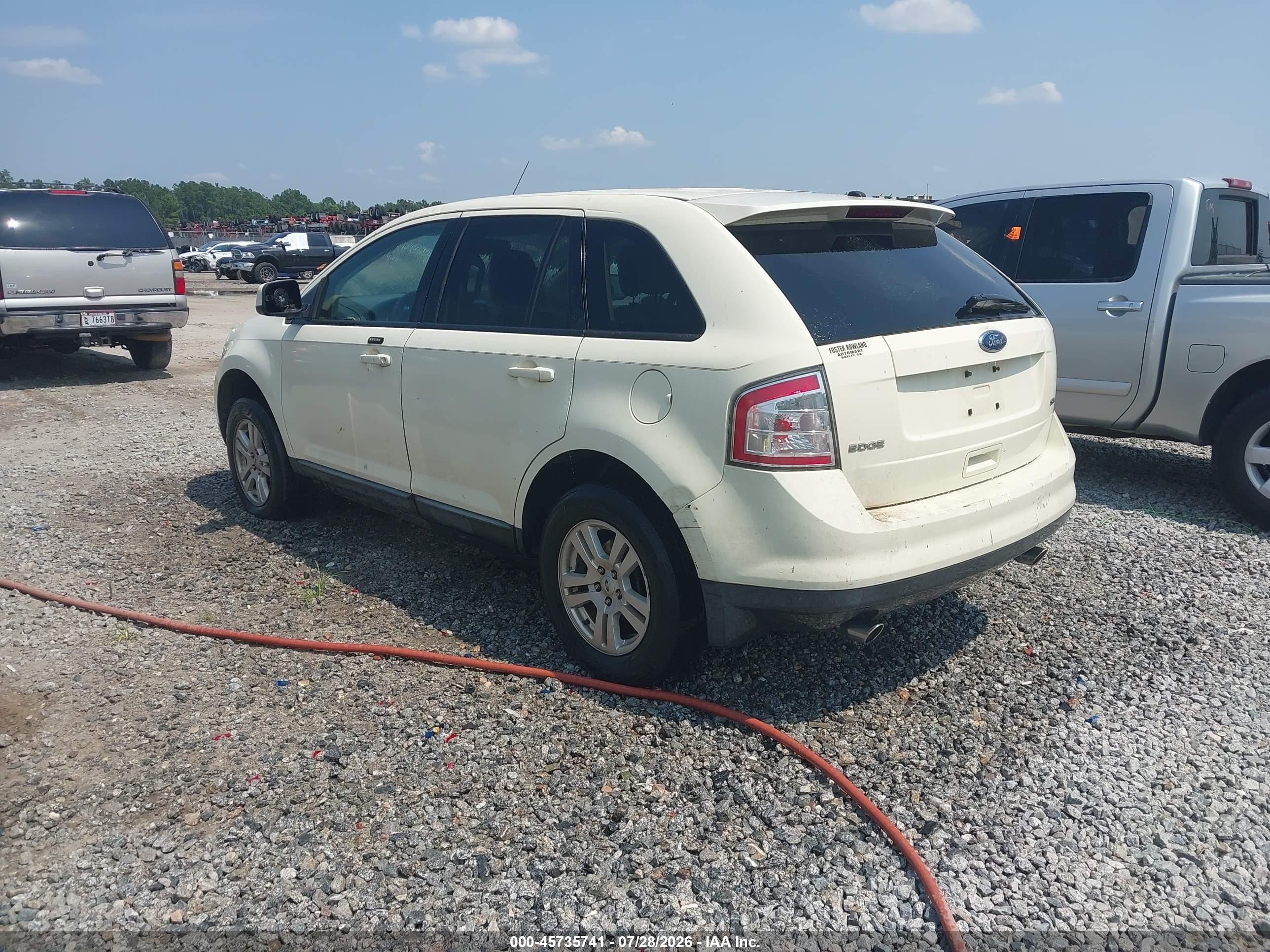 2008 Ford Edge Sel Cream vin: 2FMDK38C28BA41019
