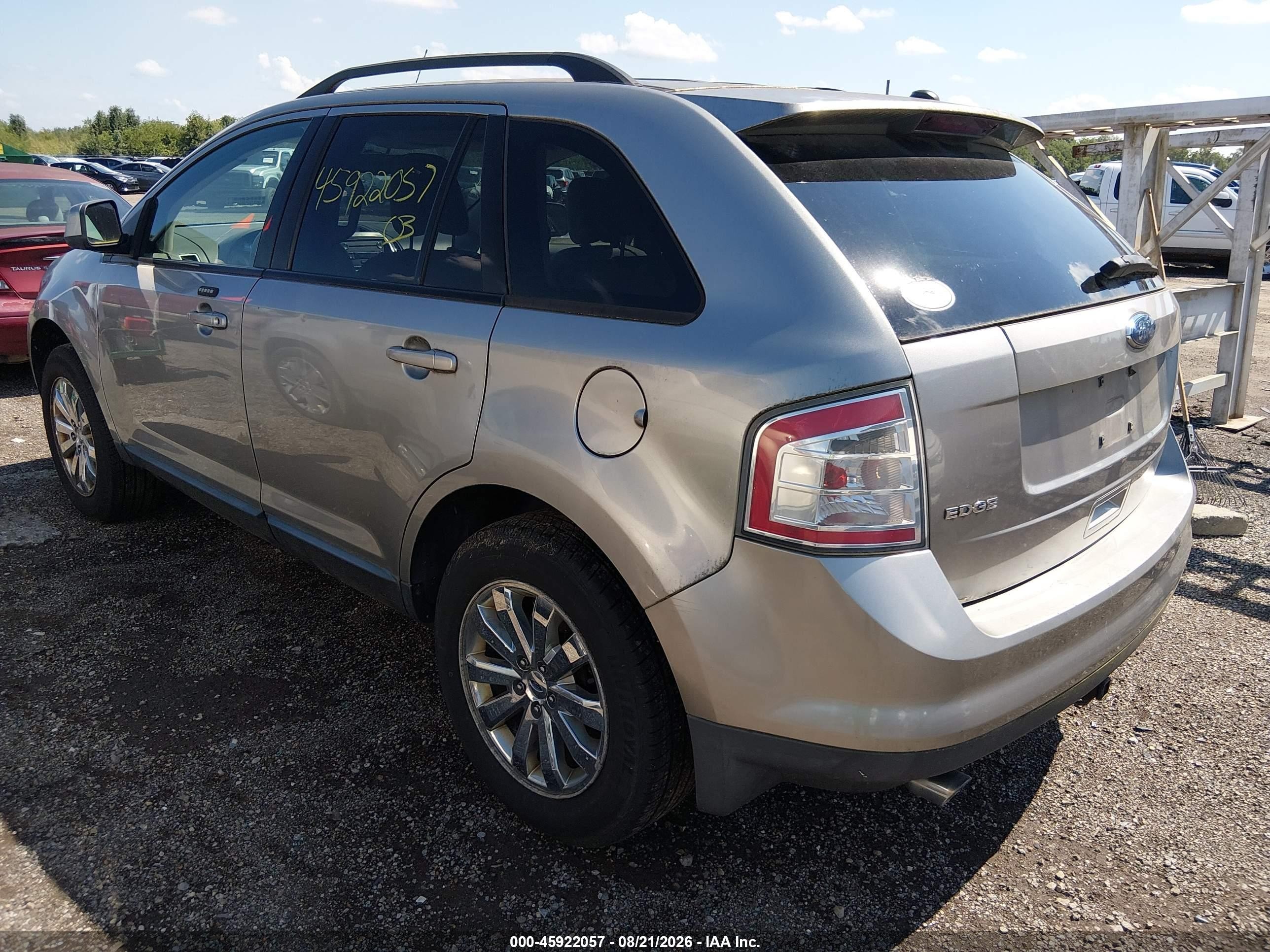 2008 Ford Edge Sel Champagne vin: 2FMDK38C28BA48097
