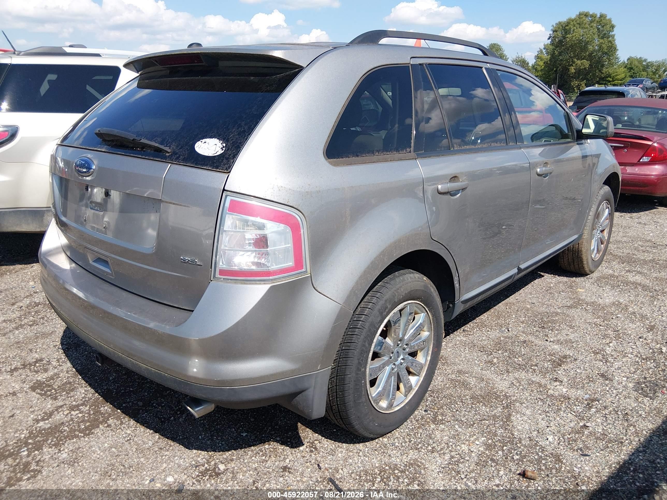 2008 Ford Edge Sel Champagne vin: 2FMDK38C28BA48097