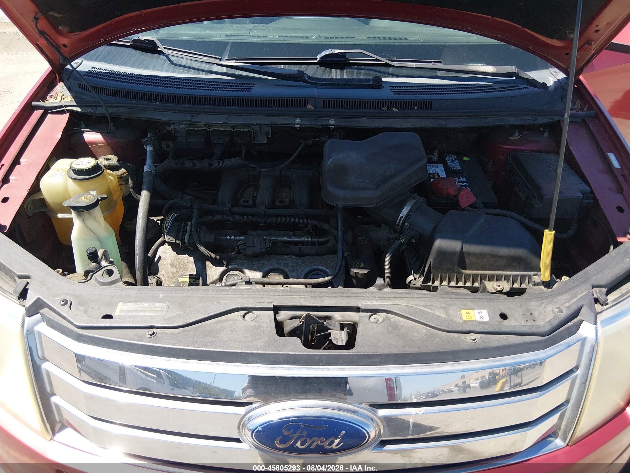 2008 Ford Edge Sel Red vin: 2FMDK38C28BA78054