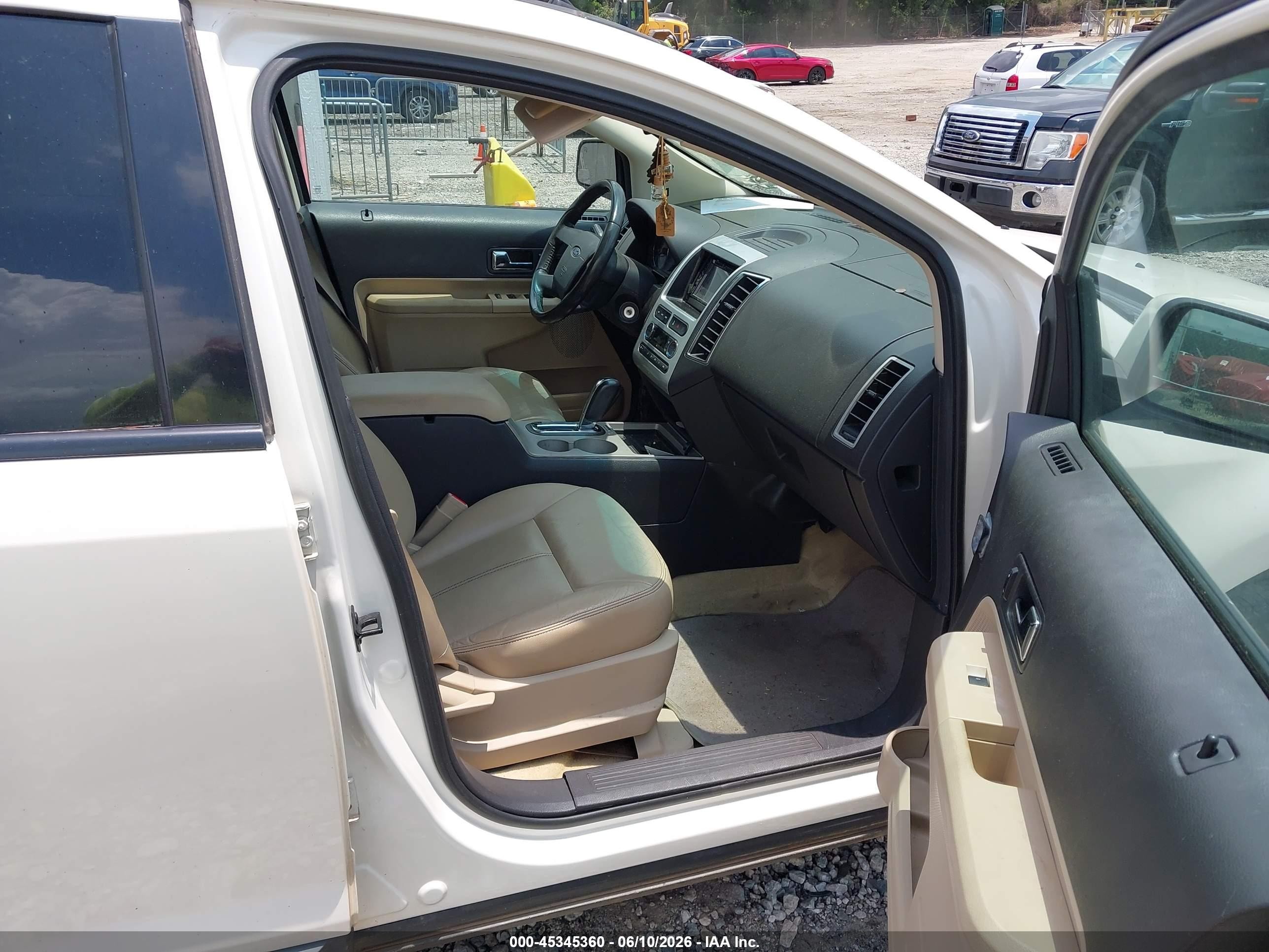 2008 Ford Edge Sel Cream vin: 2FMDK38C28BB02398