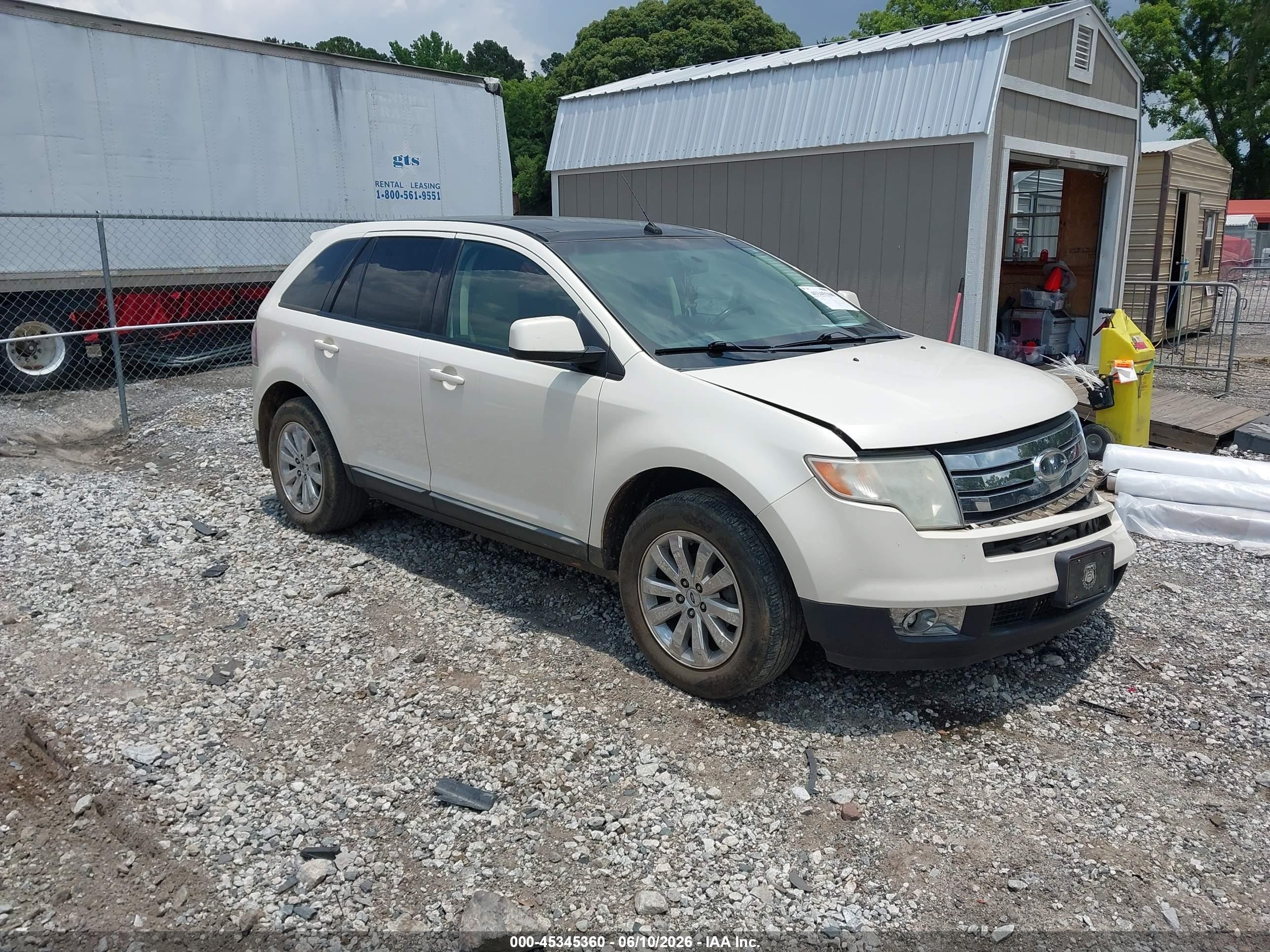 2008 Ford Edge Sel Cream vin: 2FMDK38C28BB02398