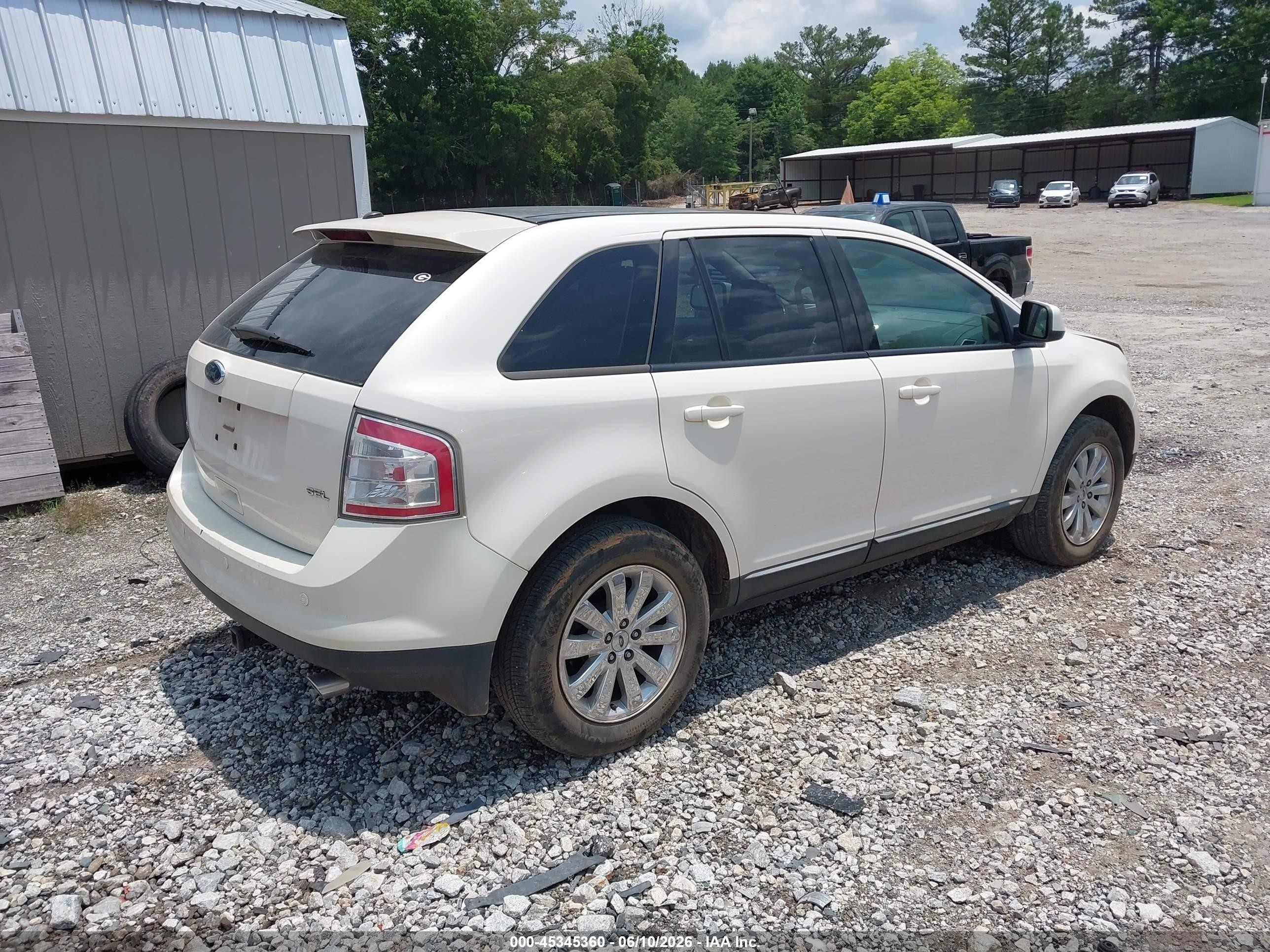 2008 Ford Edge Sel Cream vin: 2FMDK38C28BB02398