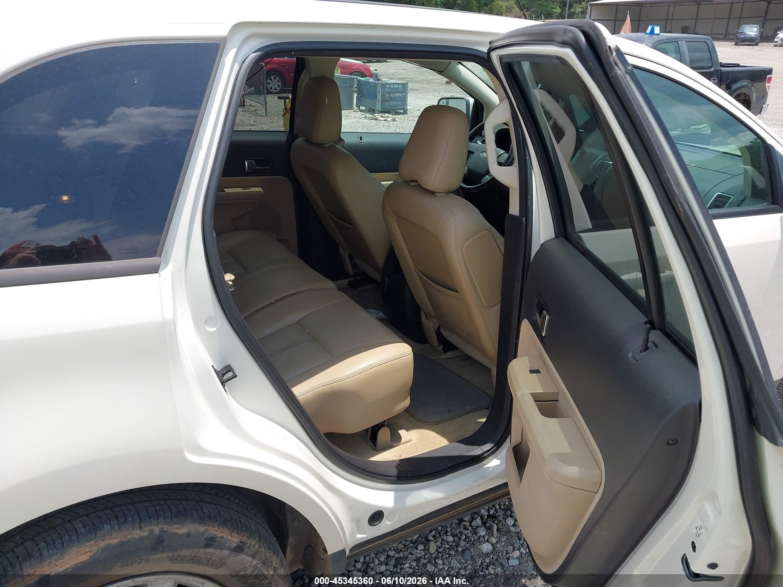 2008 Ford Edge Sel Cream vin: 2FMDK38C28BB02398