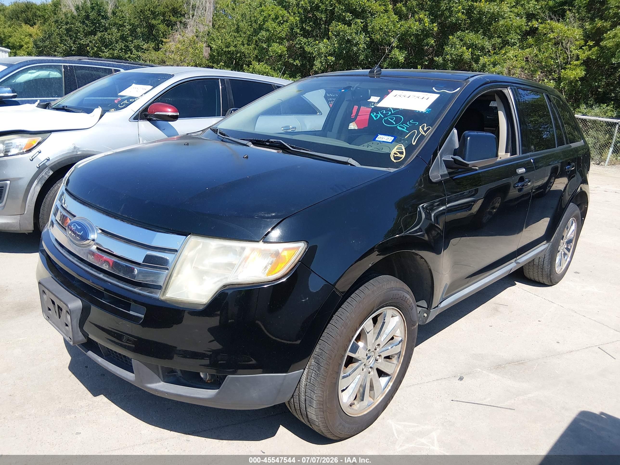 2008 Ford Edge Sel Black vin: 2FMDK38C28BB13255