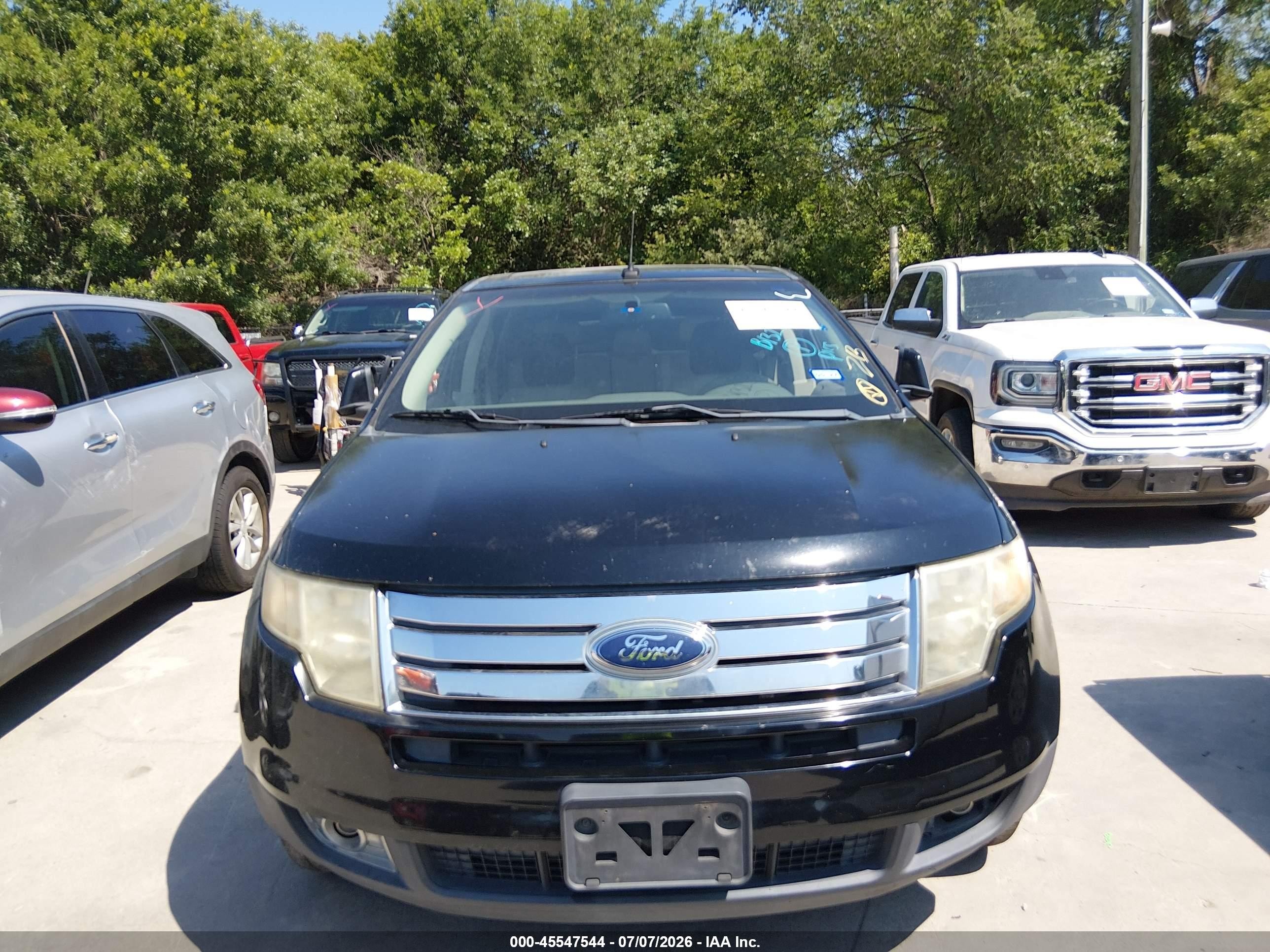 2008 Ford Edge Sel Black vin: 2FMDK38C28BB13255