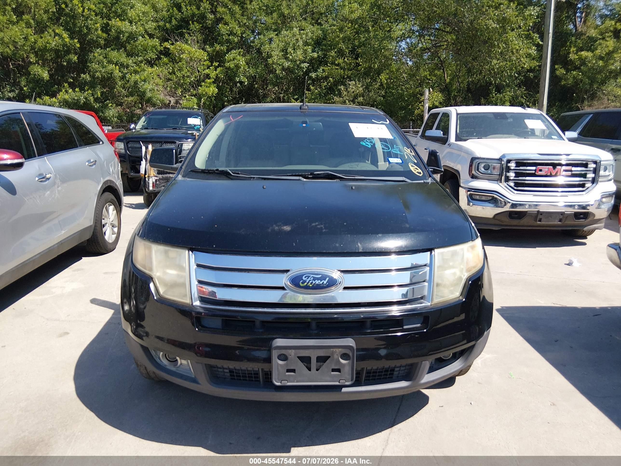 2008 Ford Edge Sel Black vin: 2FMDK38C28BB13255