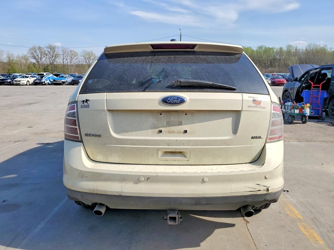 2008 Ford Edge Sel White vin: 2FMDK38C28BB20576