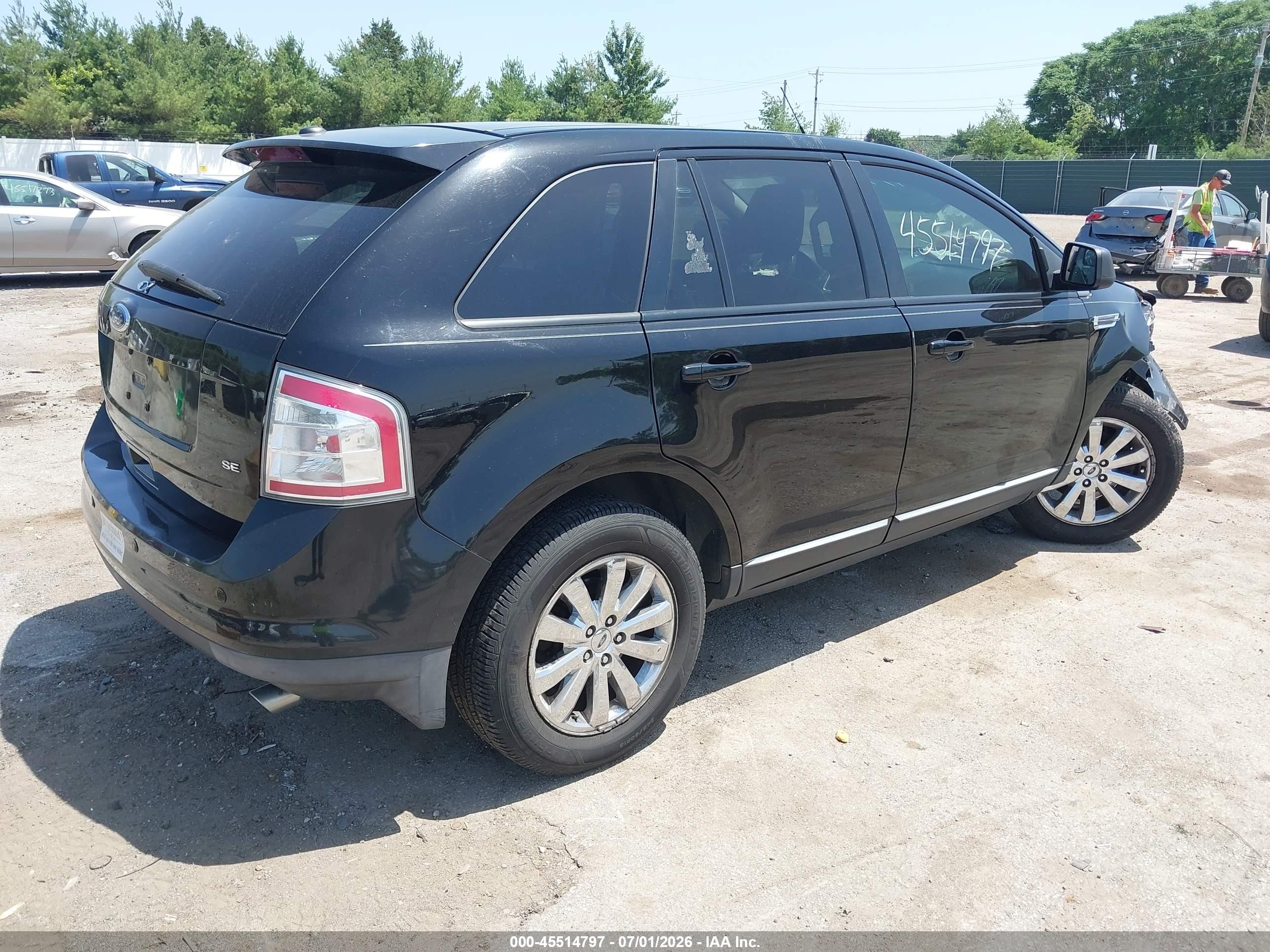 2009 Ford Edge Sel Black vin: 2FMDK38C29BA59831