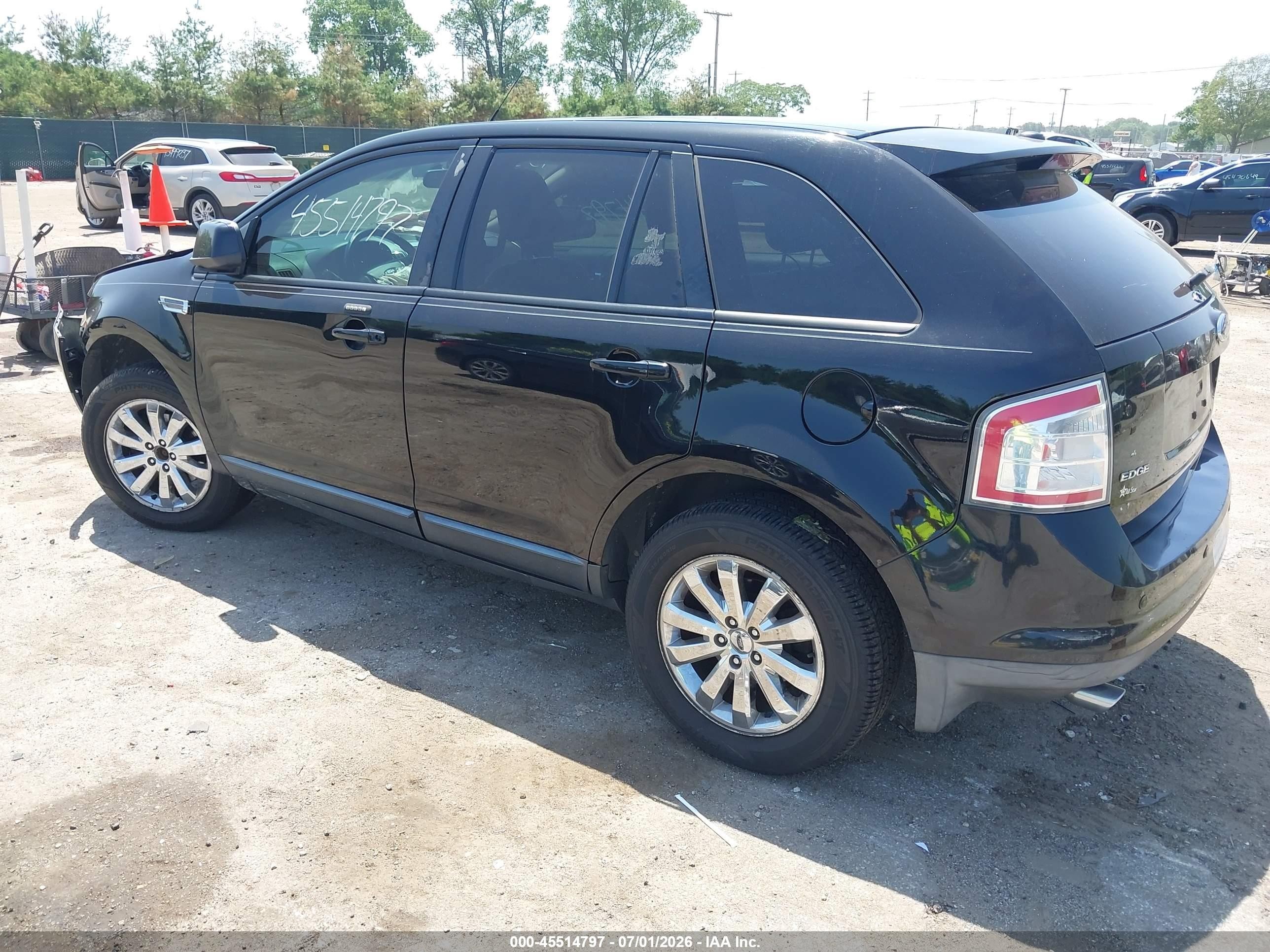 2009 Ford Edge Sel Black vin: 2FMDK38C29BA59831