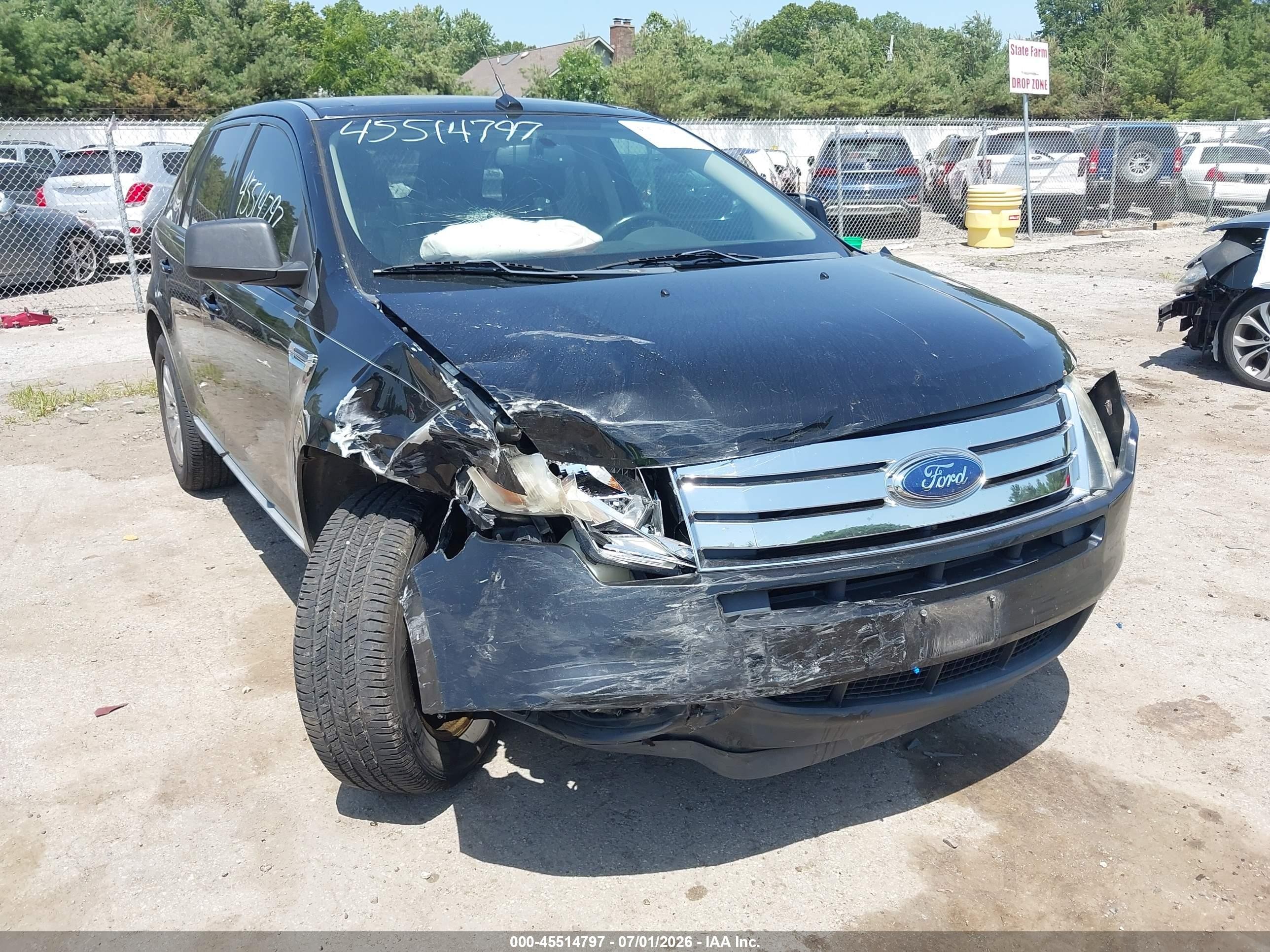 2009 Ford Edge Sel Black vin: 2FMDK38C29BA59831