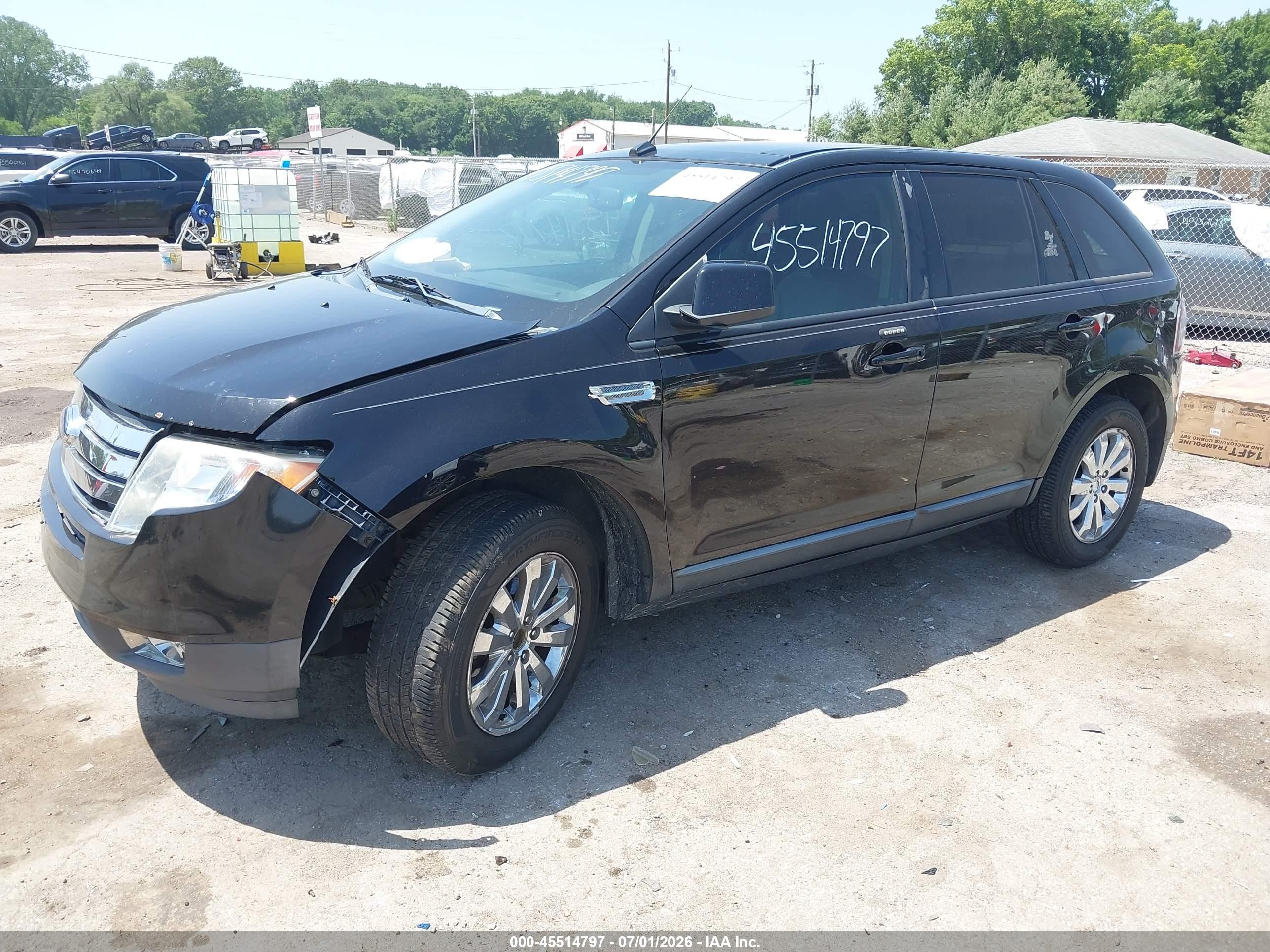 2009 Ford Edge Sel Black vin: 2FMDK38C29BA59831