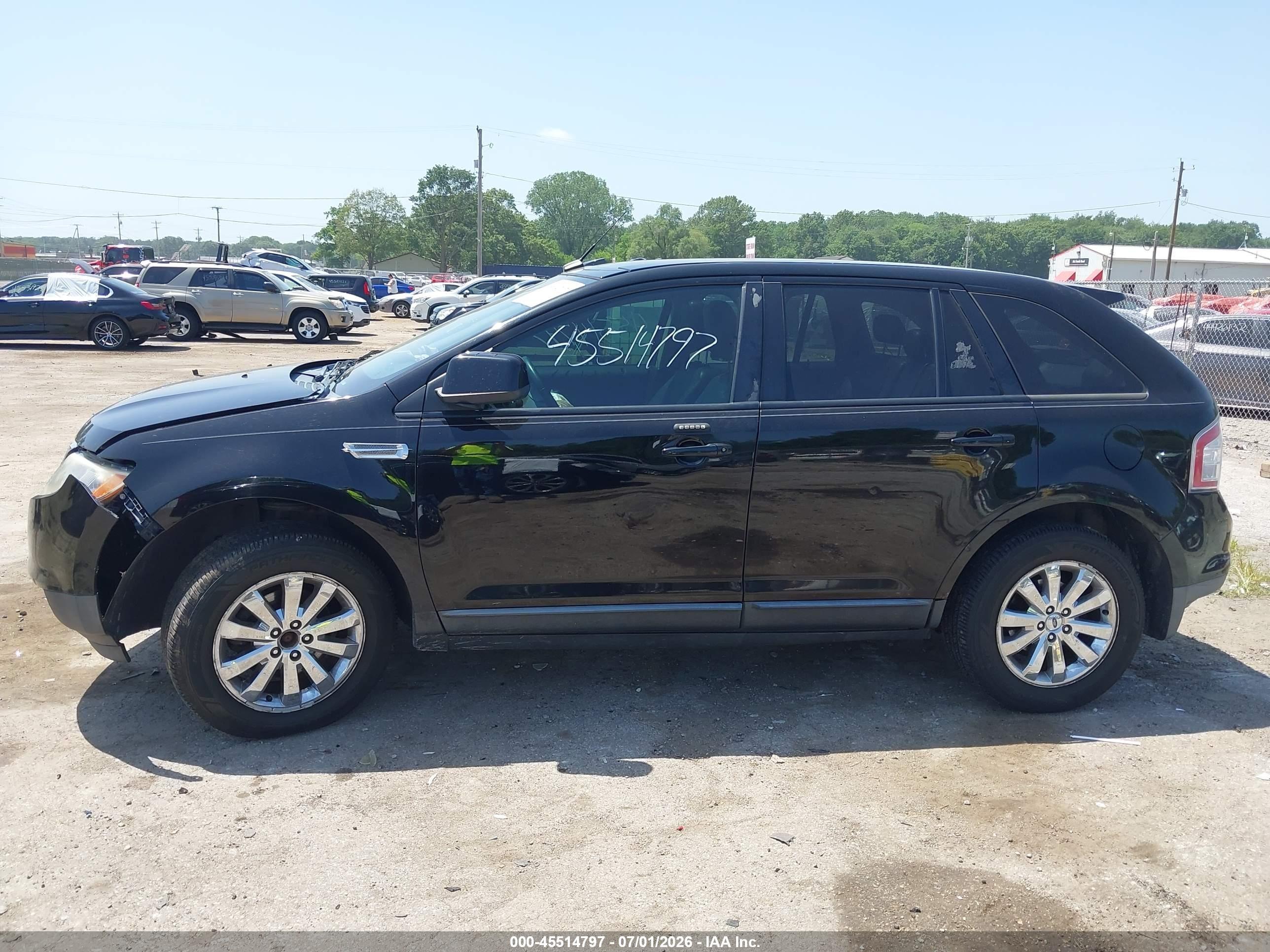 2009 Ford Edge Sel Black vin: 2FMDK38C29BA59831