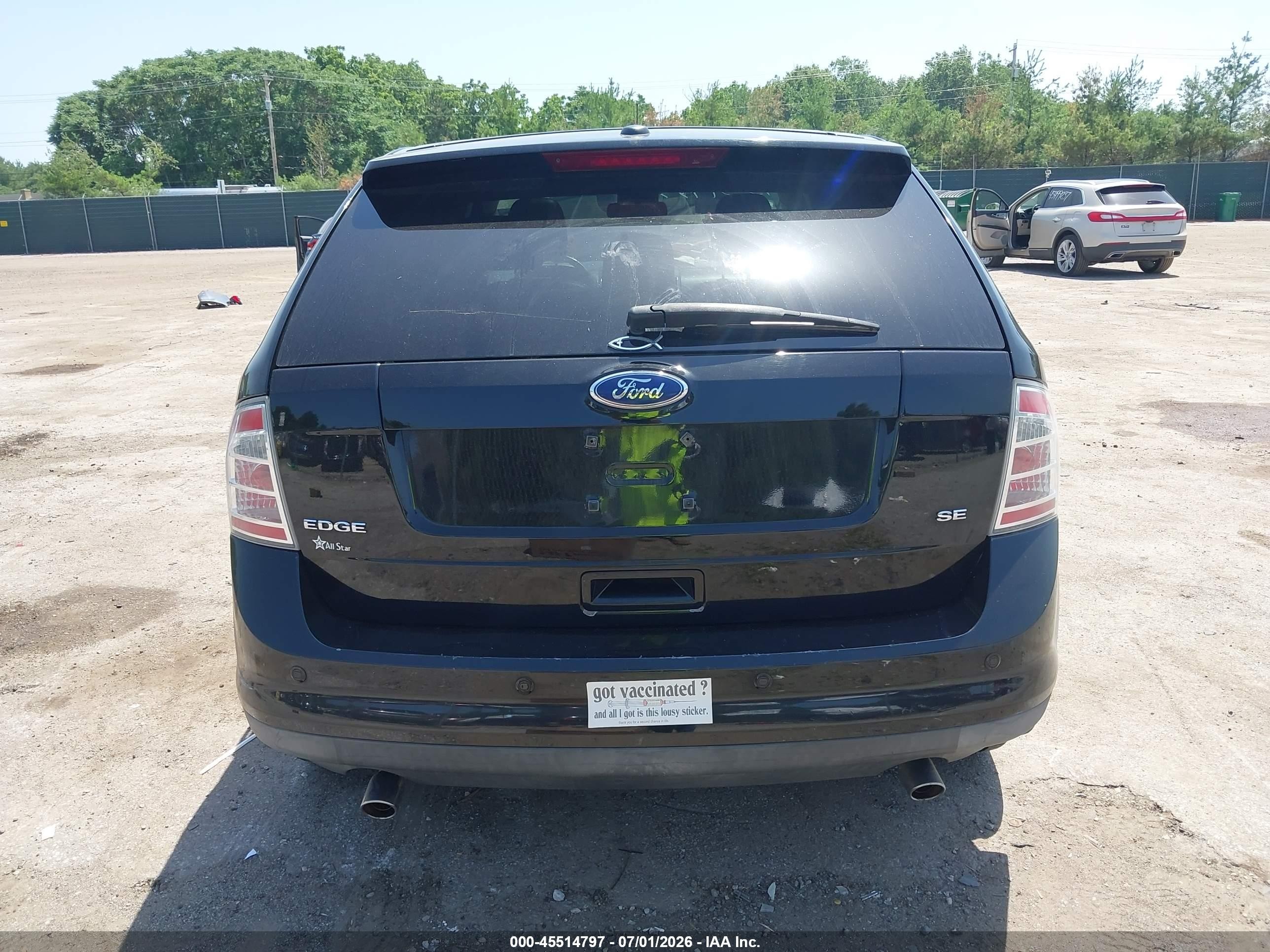 2009 Ford Edge Sel Black vin: 2FMDK38C29BA59831