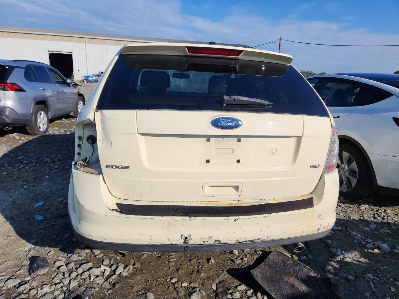 2008 Ford Edge Sel White vin: 2FMDK38C38BA87054