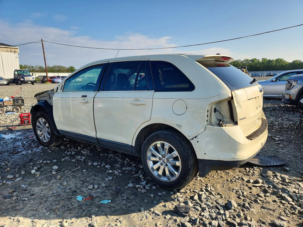 2008 Ford Edge Sel White vin: 2FMDK38C38BA87054