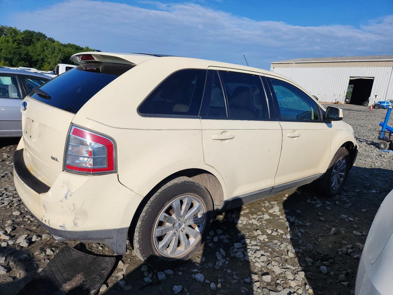 2008 Ford Edge Sel White vin: 2FMDK38C38BA87054