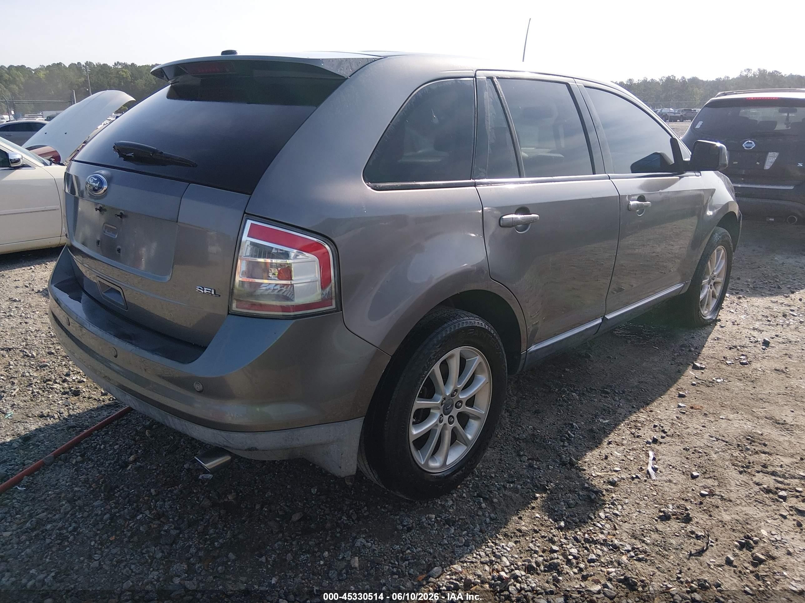 2009 Ford Edge Sel Серый vin: 2FMDK38C39BA35263