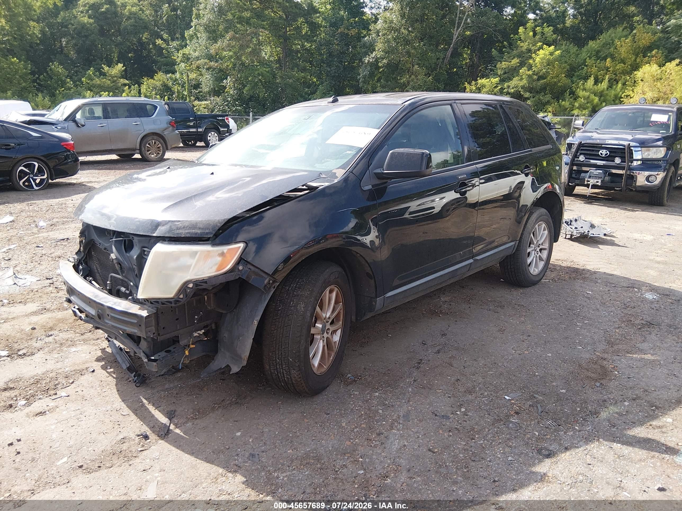 2009 Ford Edge Sel Черный vin: 2FMDK38C39BA73284