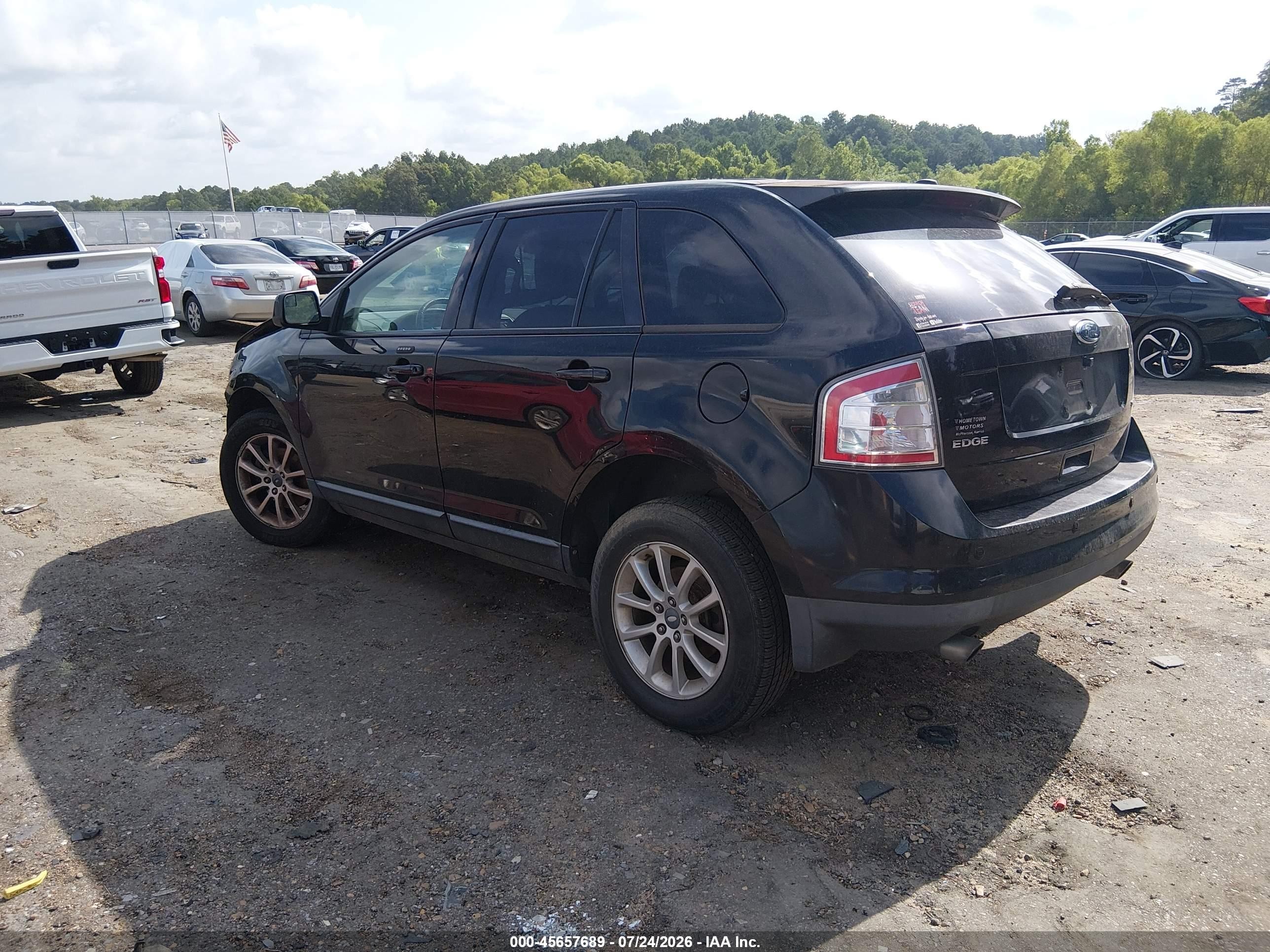 2009 Ford Edge Sel Черный vin: 2FMDK38C39BA73284