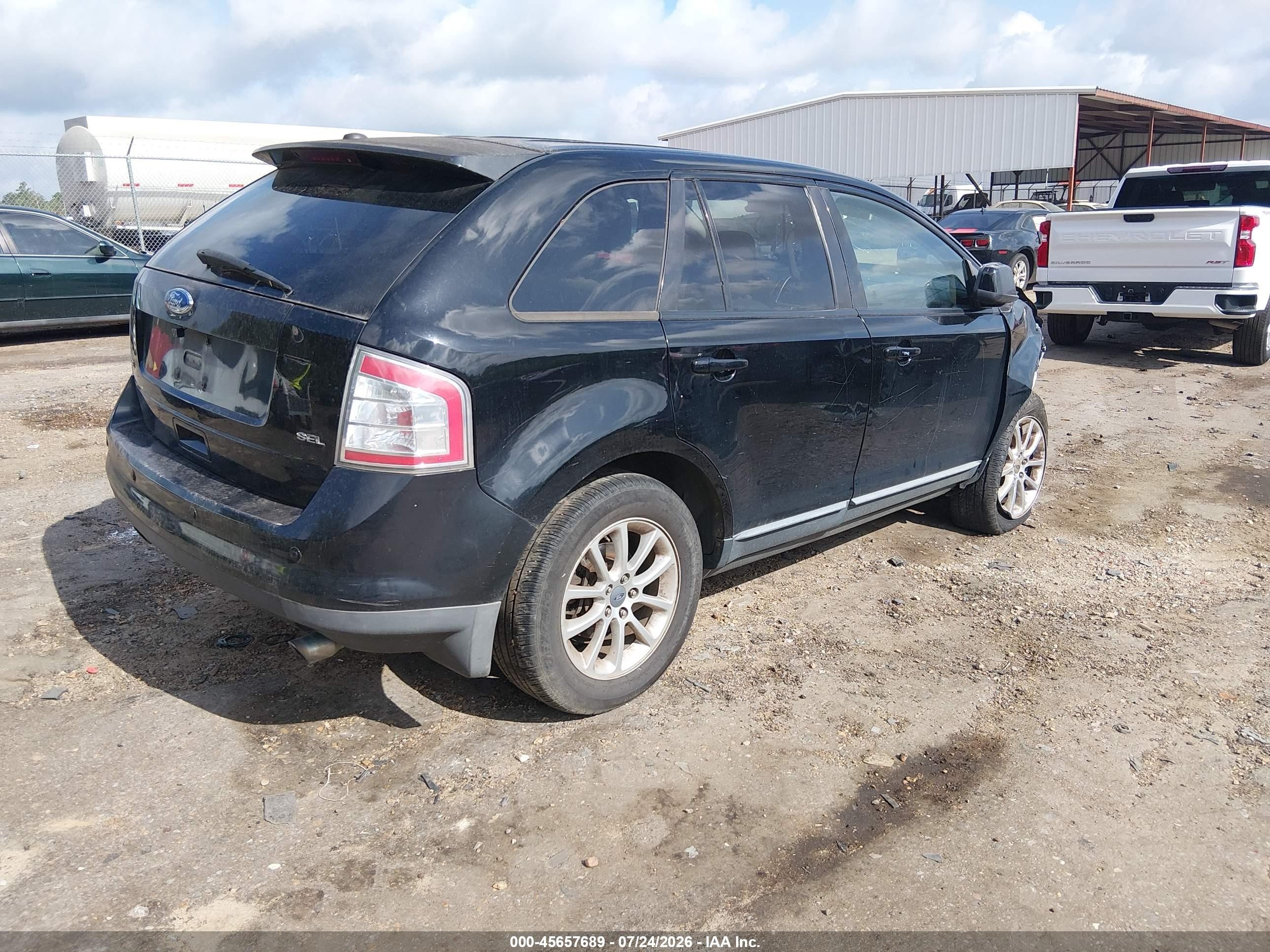 2009 Ford Edge Sel Черный vin: 2FMDK38C39BA73284