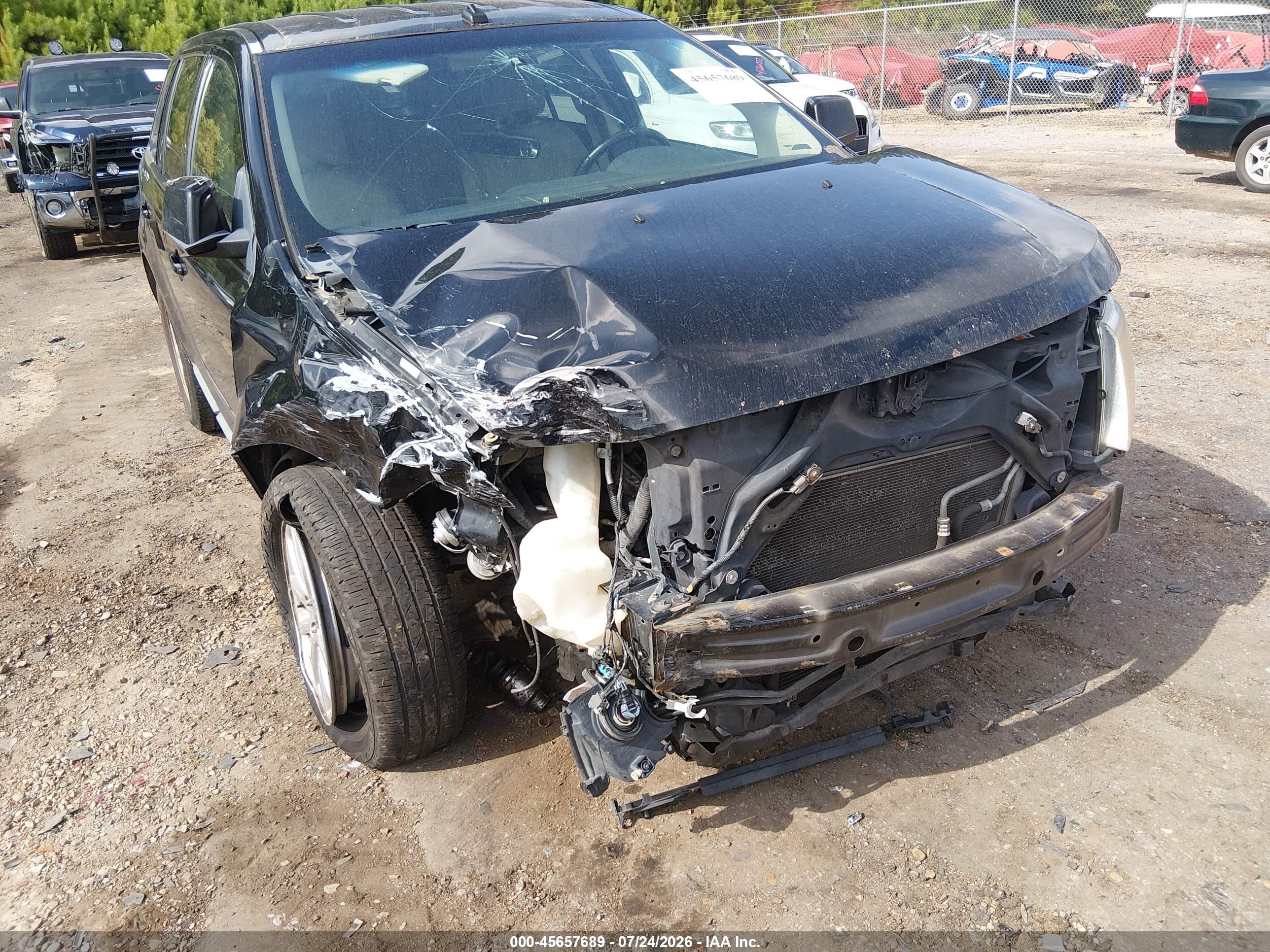 2009 Ford Edge Sel Черный vin: 2FMDK38C39BA73284