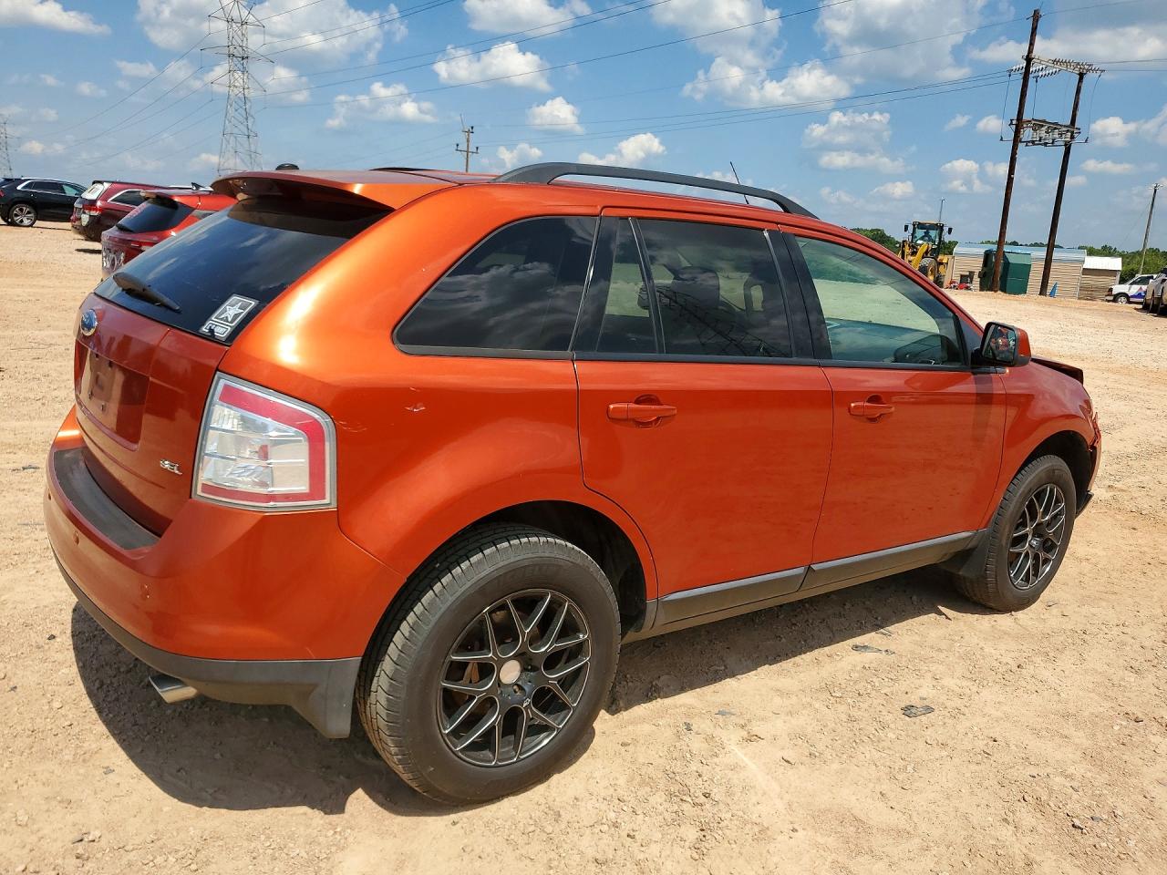 2007 Ford Edge Sel Orange vin: 2FMDK38C47BA51002