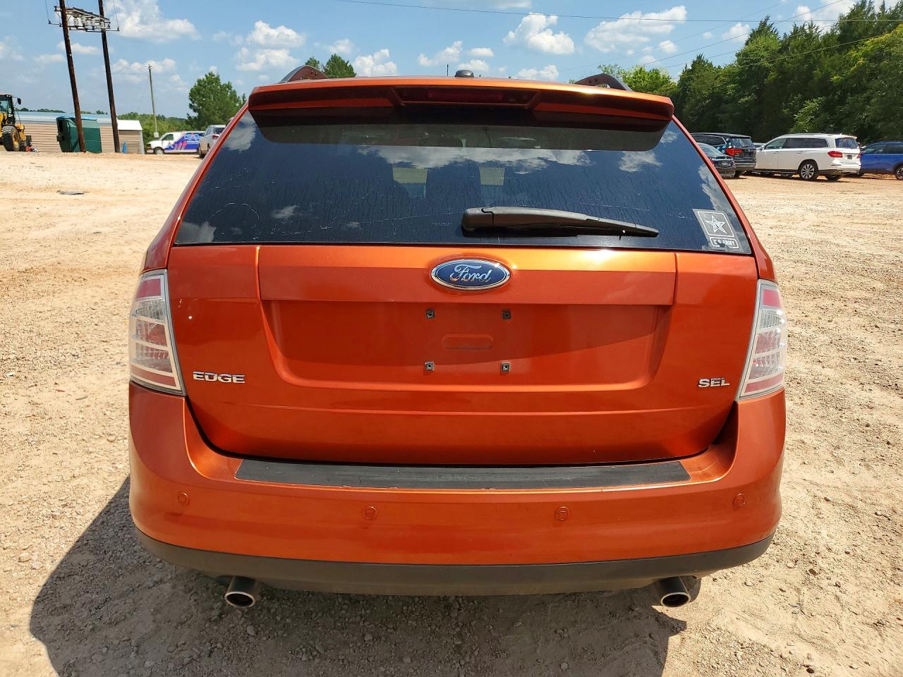 2007 Ford Edge Sel Orange vin: 2FMDK38C47BA51002