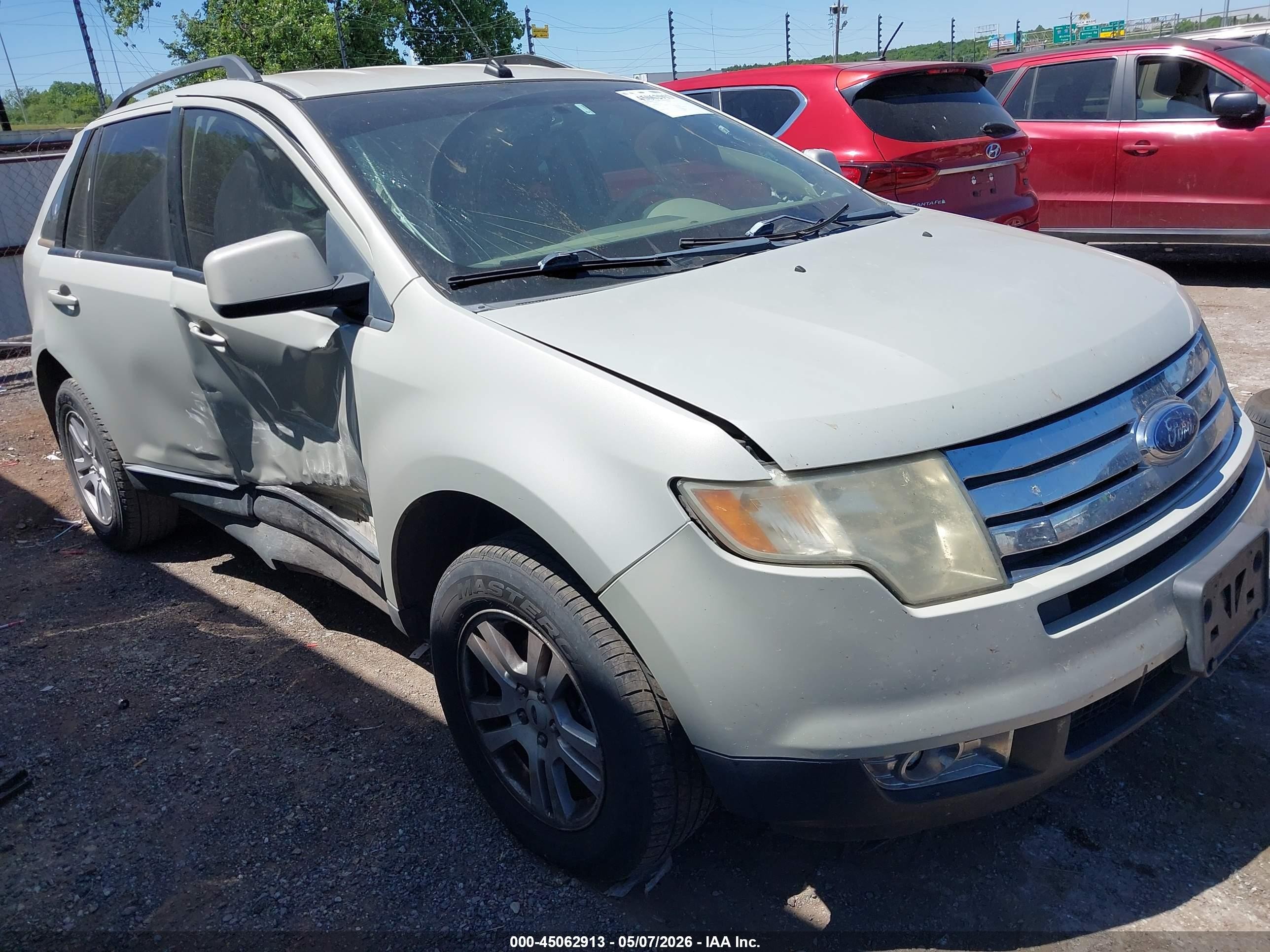 2007 Ford Edge Sel Beige vin: 2FMDK38C47BA75266