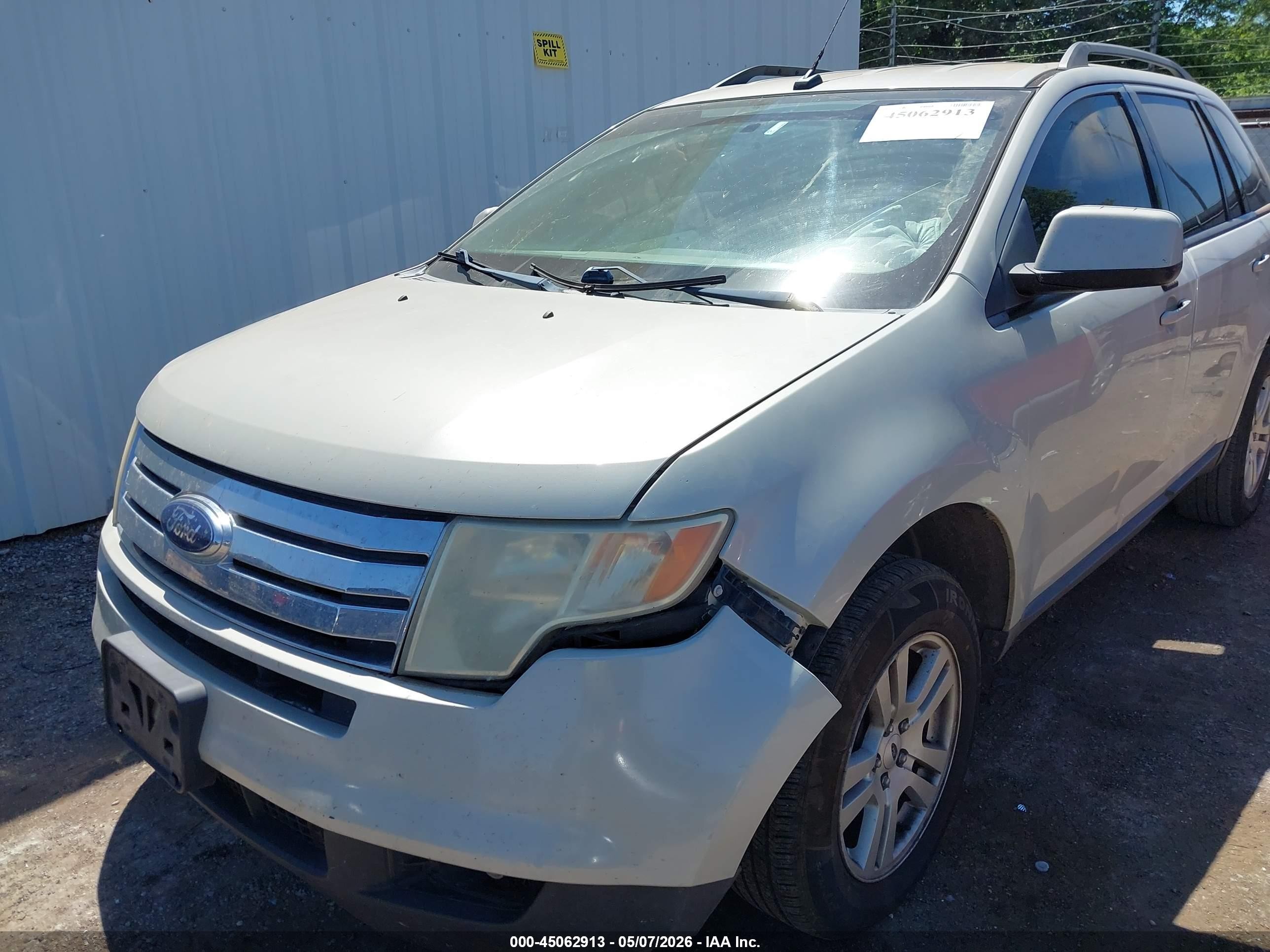 2007 Ford Edge Sel Beige vin: 2FMDK38C47BA75266