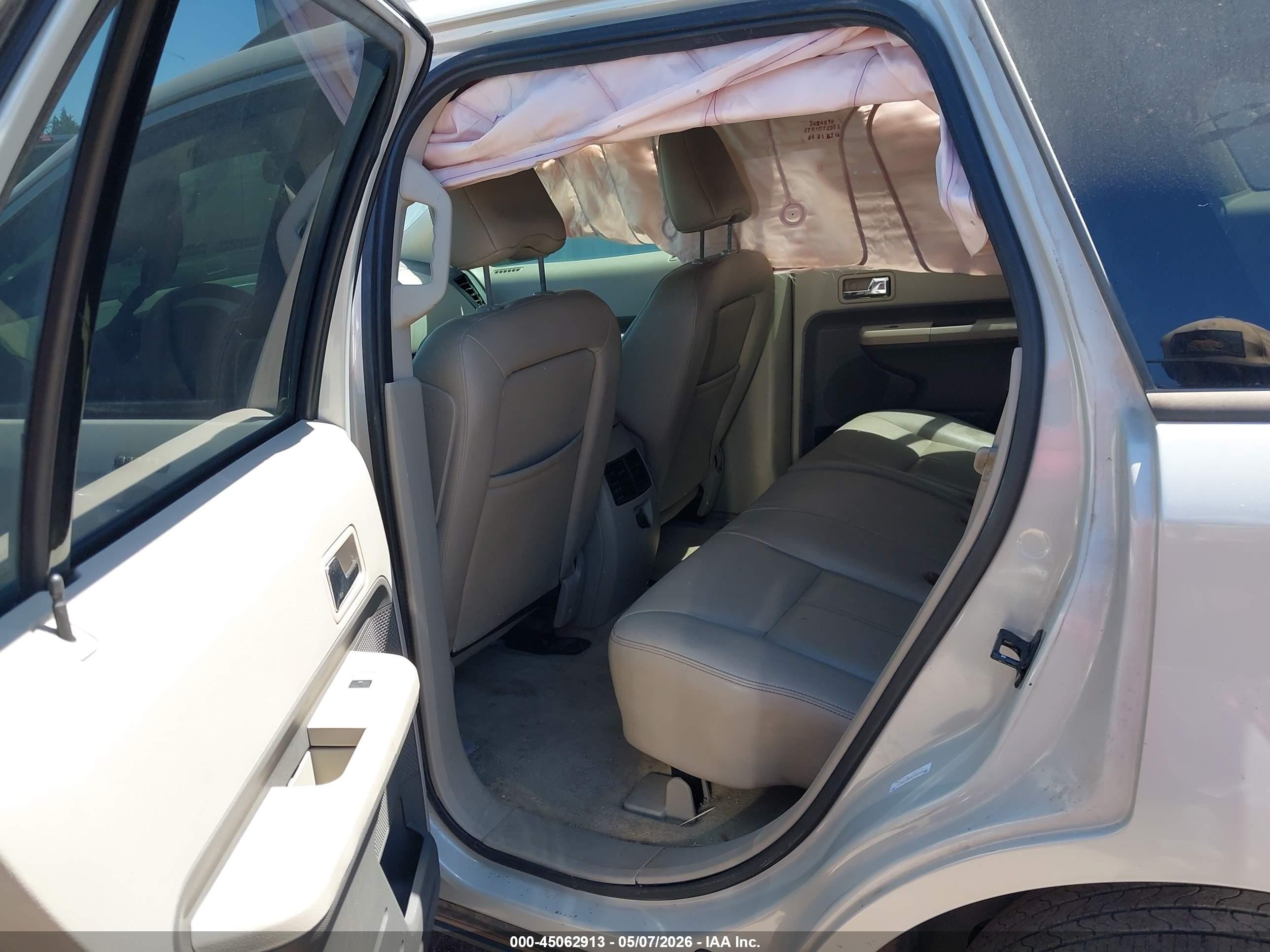 2007 Ford Edge Sel Beige vin: 2FMDK38C47BA75266