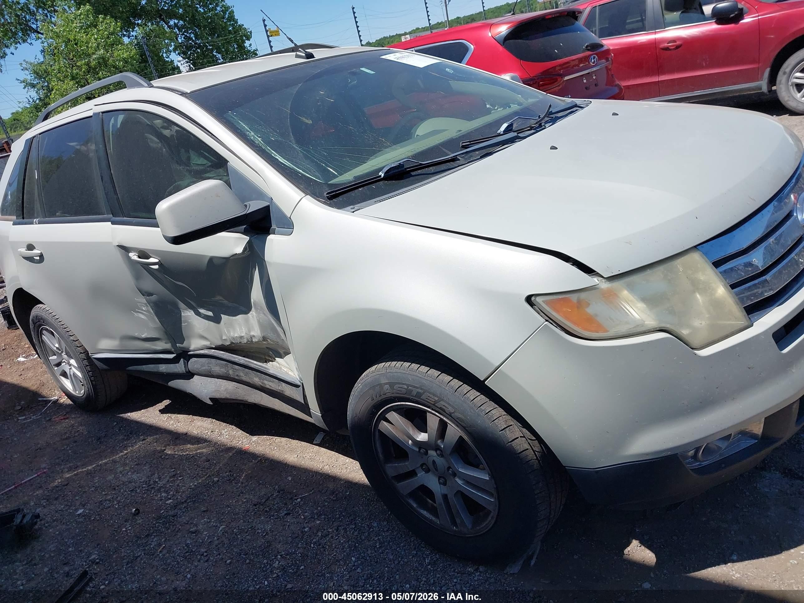 2007 Ford Edge Sel Beige vin: 2FMDK38C47BA75266