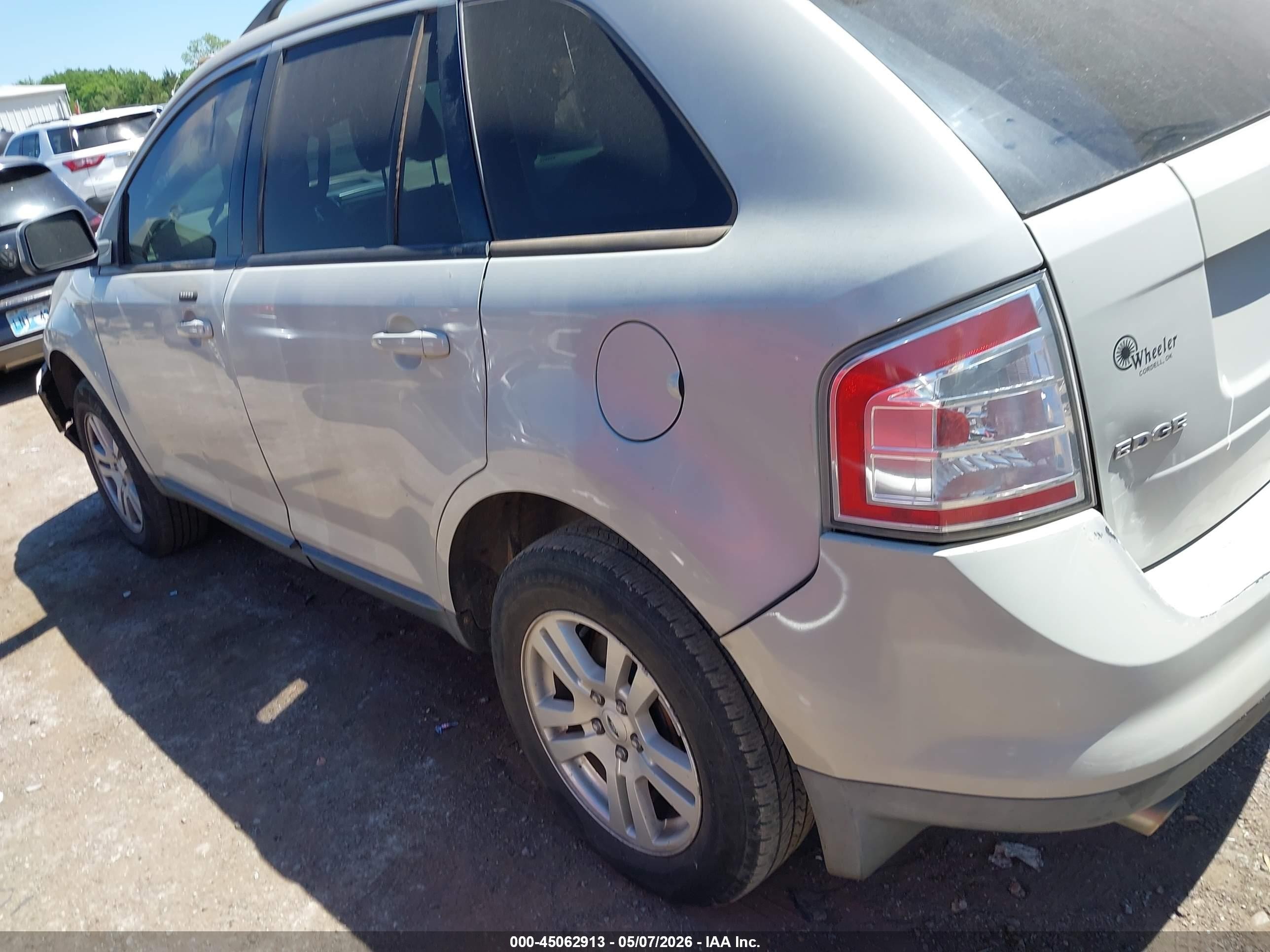2007 Ford Edge Sel Beige vin: 2FMDK38C47BA75266