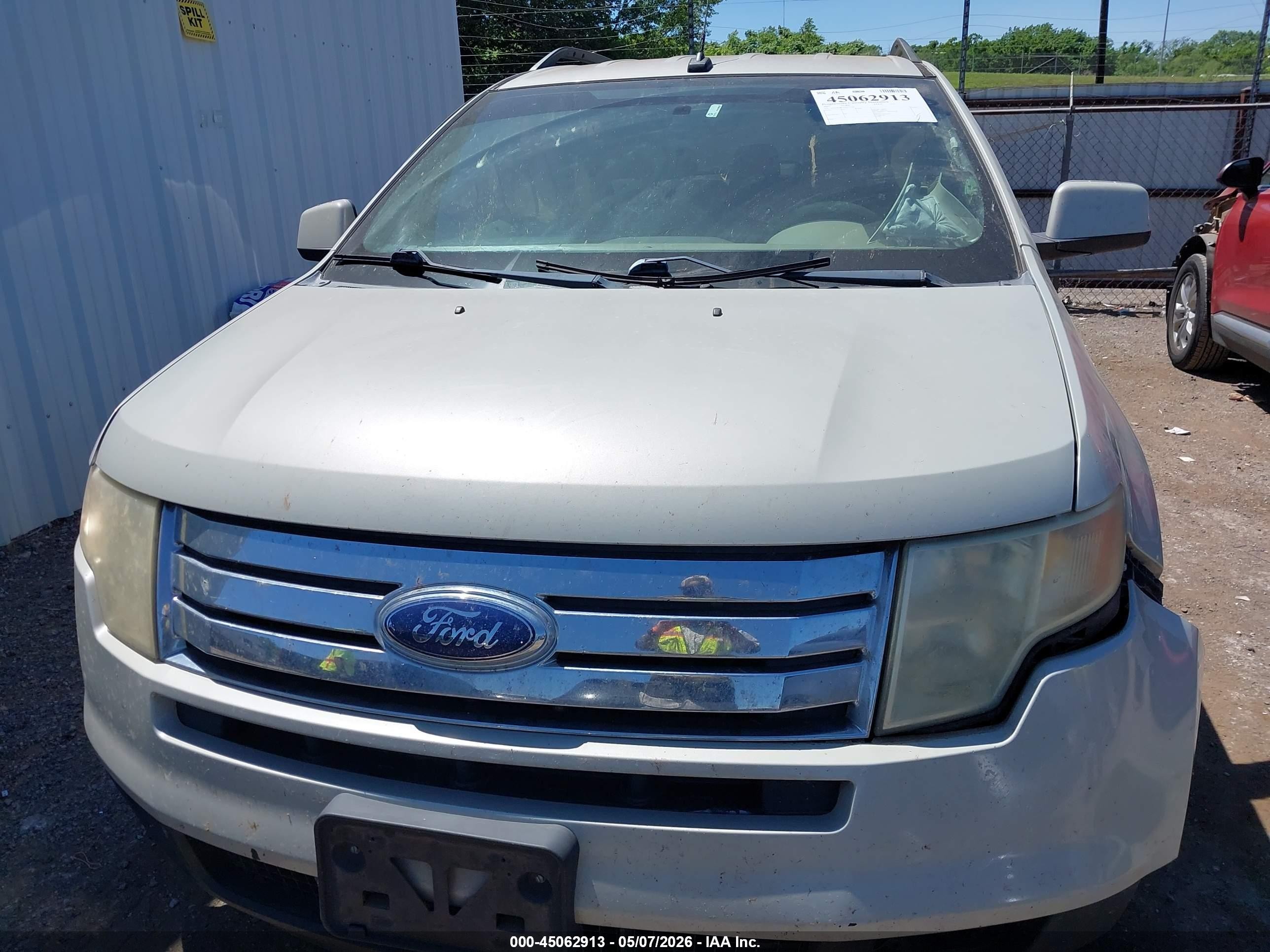2007 Ford Edge Sel Beige vin: 2FMDK38C47BA75266