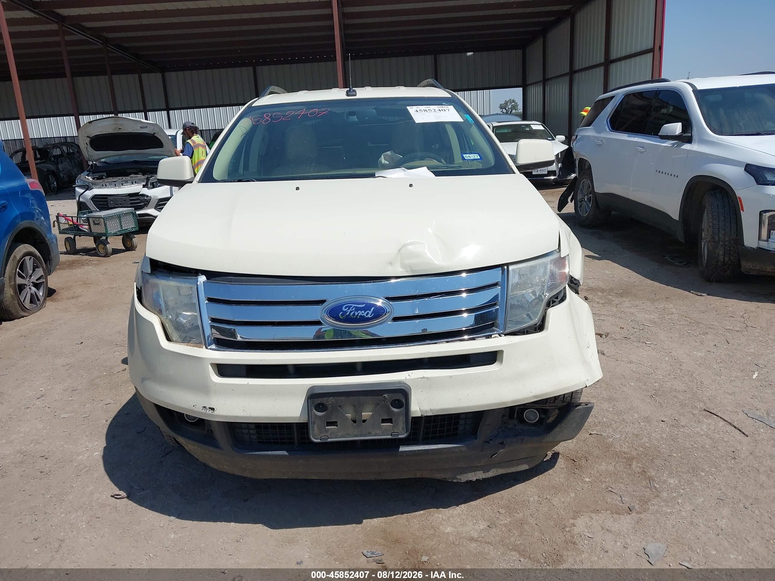 2007 Ford Edge Sel Teal vin: 2FMDK38C47BA85246