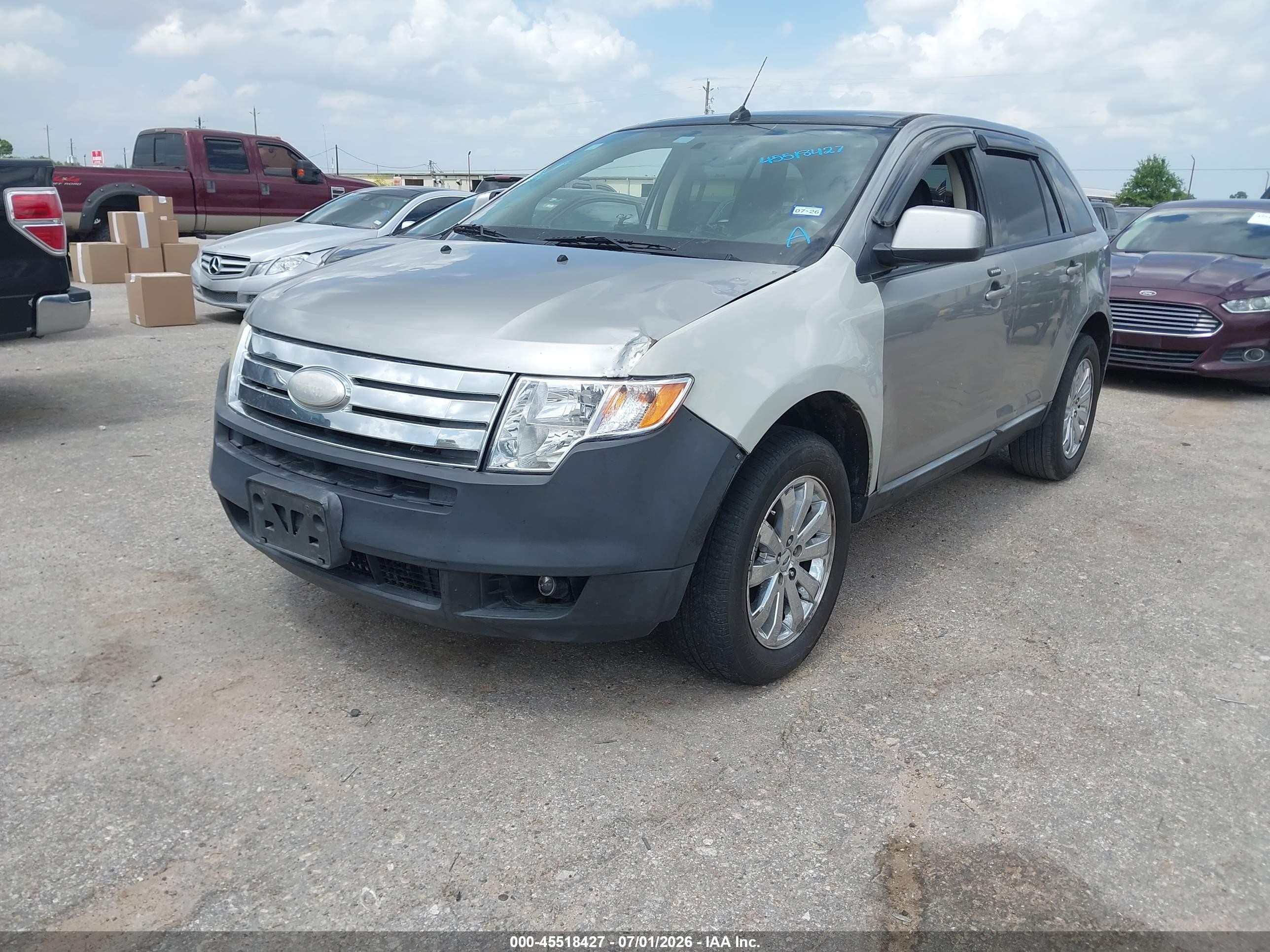 2008 Ford Edge Sel Beige vin: 2FMDK38C48BA60574