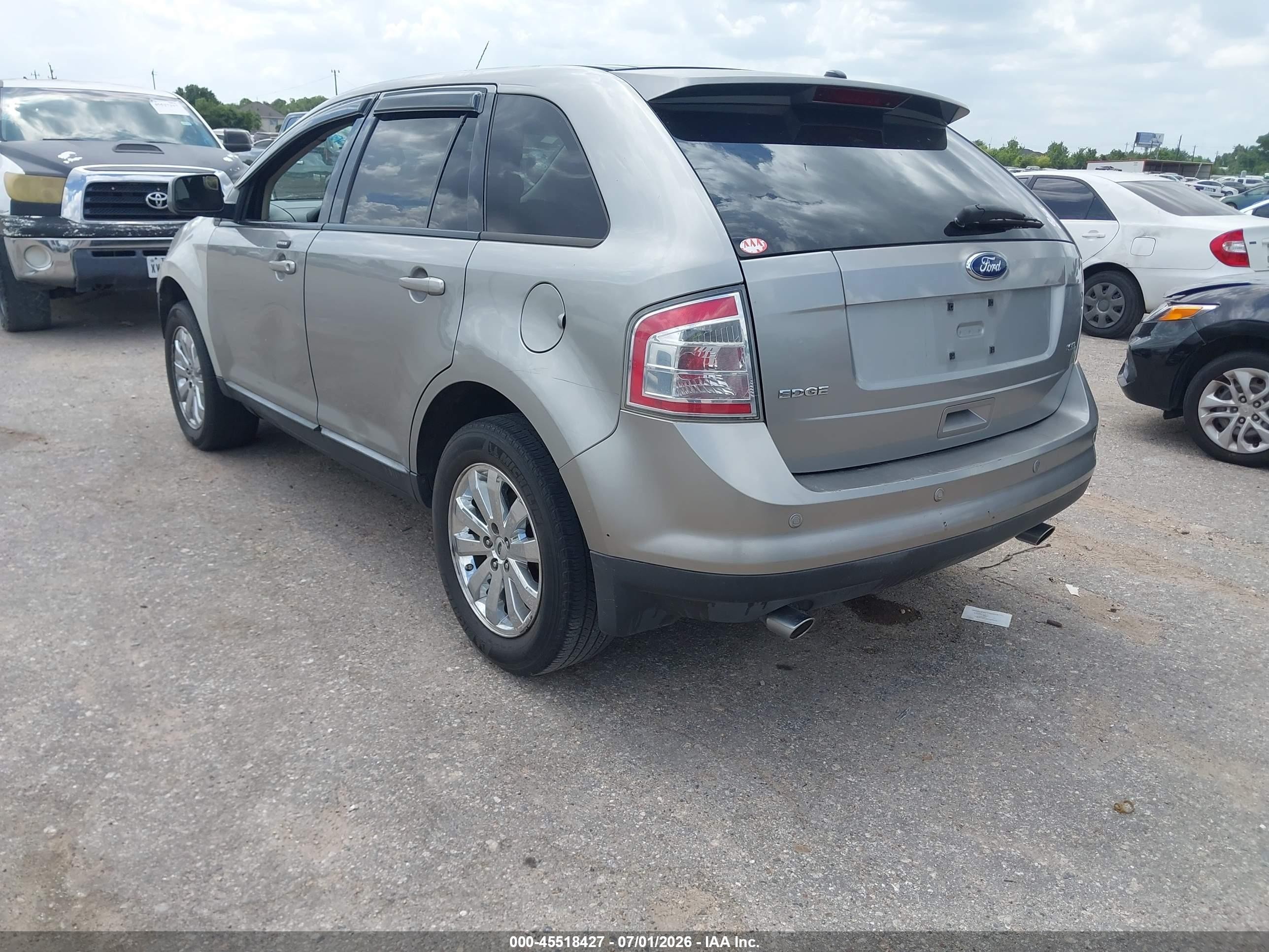 2008 Ford Edge Sel Beige vin: 2FMDK38C48BA60574