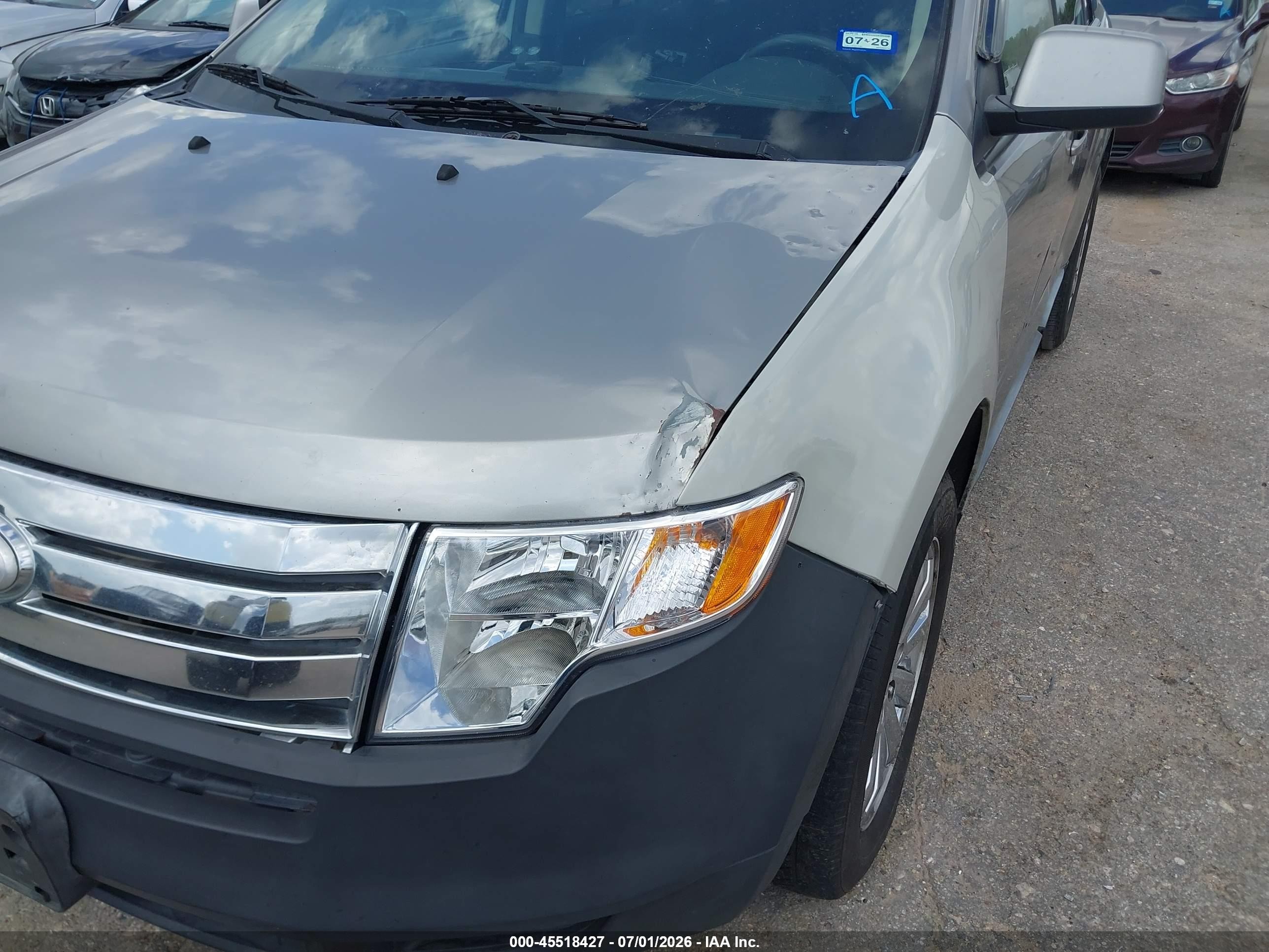 2008 Ford Edge Sel Beige vin: 2FMDK38C48BA60574