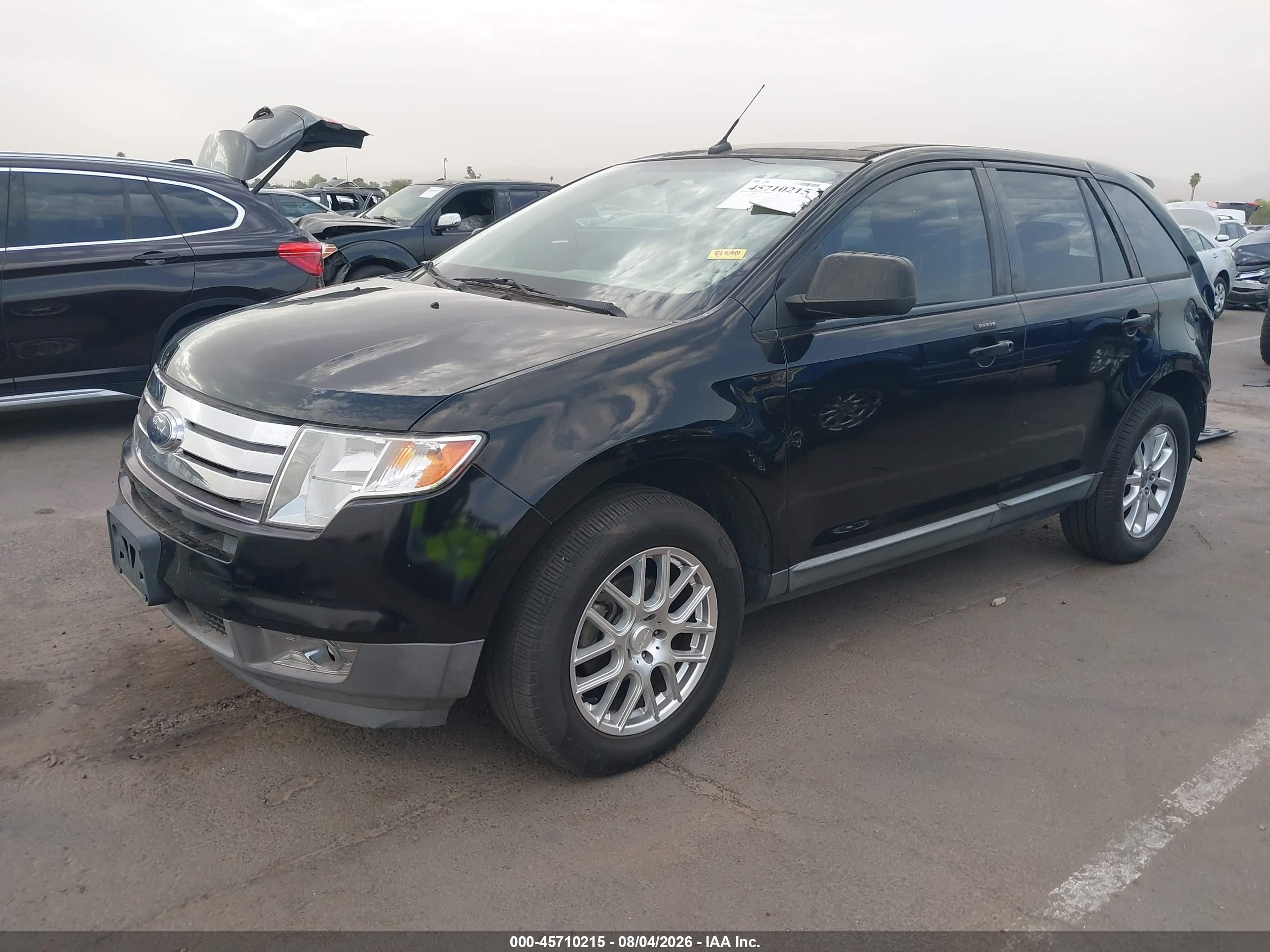 2009 Ford Edge Sel Black vin: 2FMDK38C49BA57191