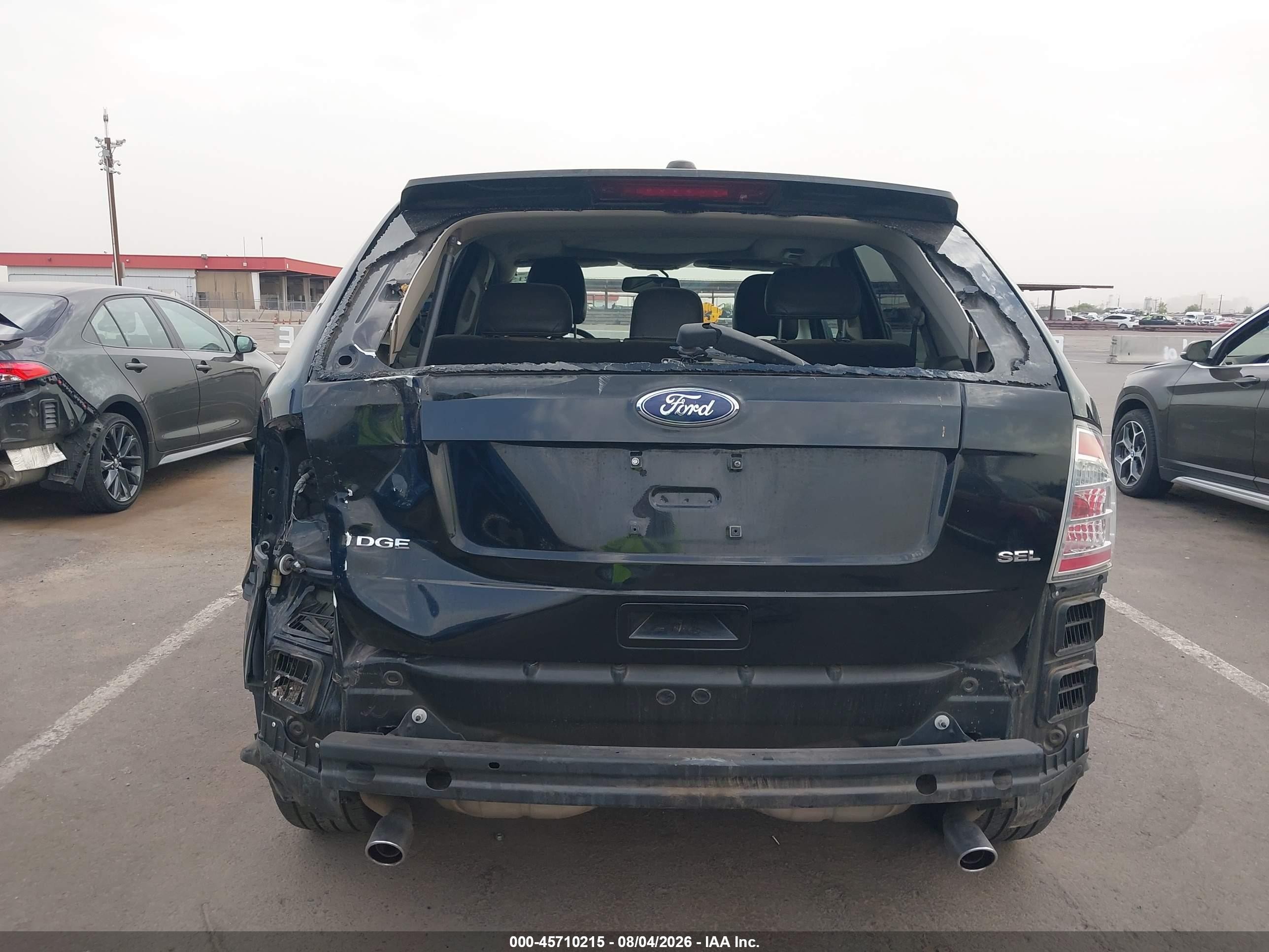 2009 Ford Edge Sel Black vin: 2FMDK38C49BA57191