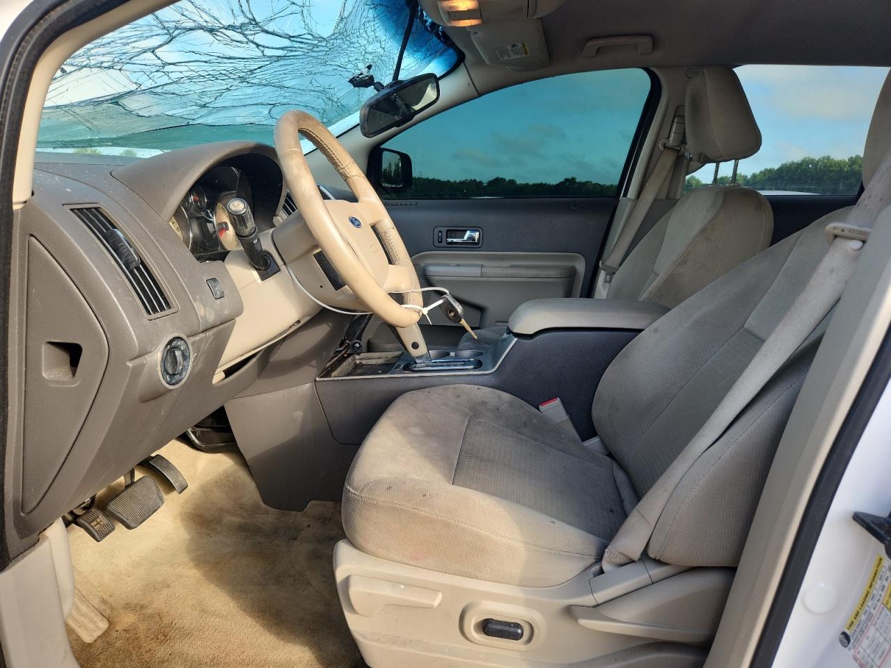 2009 Ford Edge Sel White vin: 2FMDK38C49BA87811