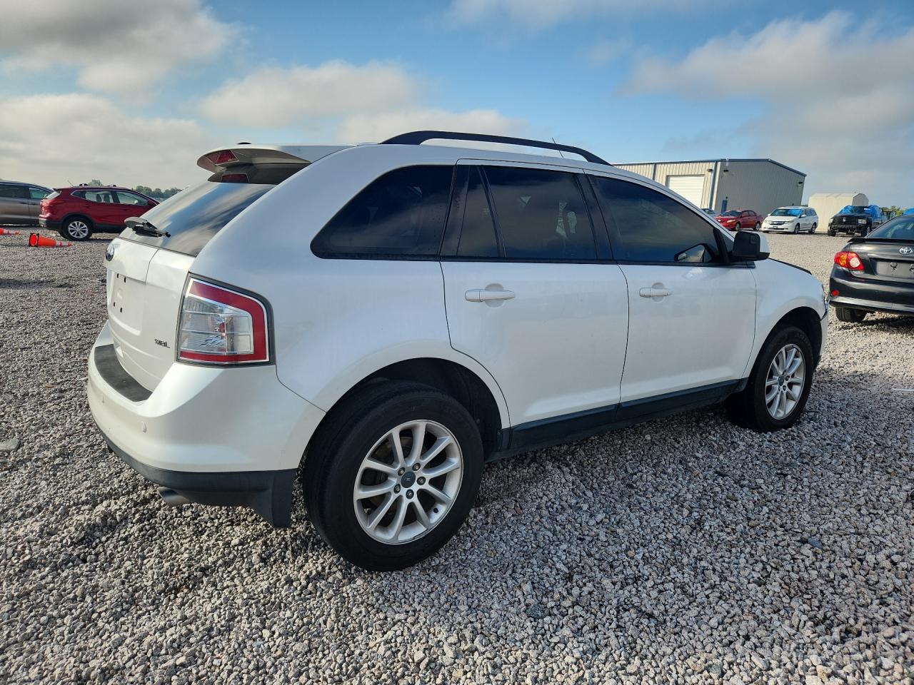 2009 Ford Edge Sel White vin: 2FMDK38C49BA87811