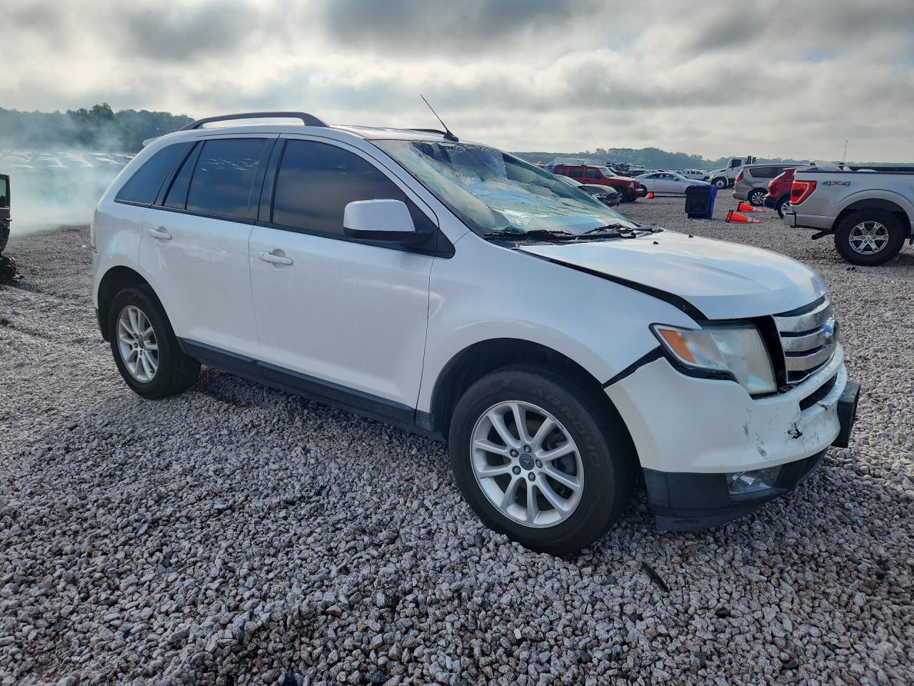 2009 Ford Edge Sel White vin: 2FMDK38C49BA87811