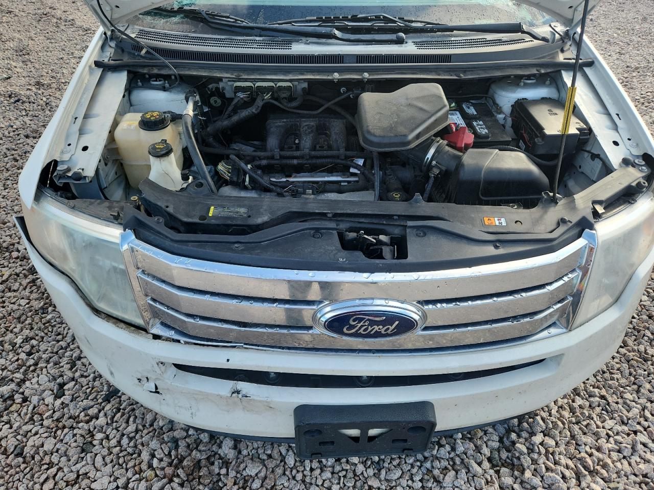 2009 Ford Edge Sel White vin: 2FMDK38C49BA87811