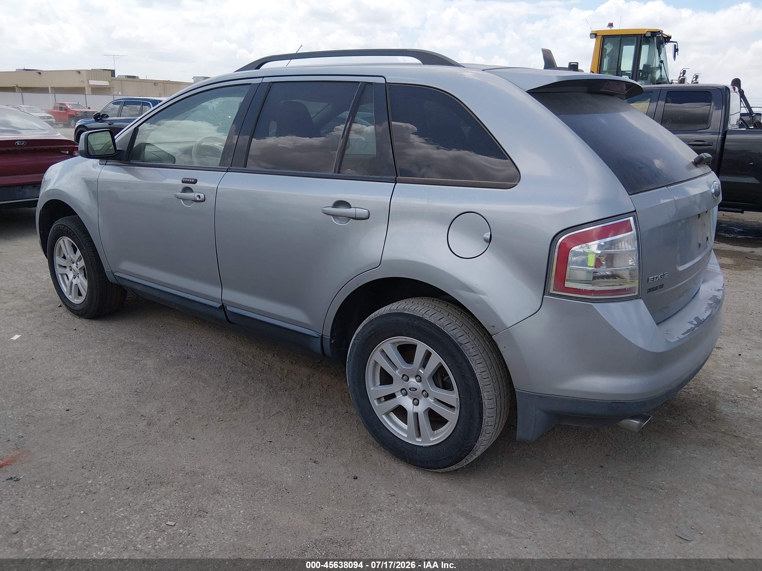 2007 Ford Edge Sel Light Blue vin: 2FMDK38C57BA75356